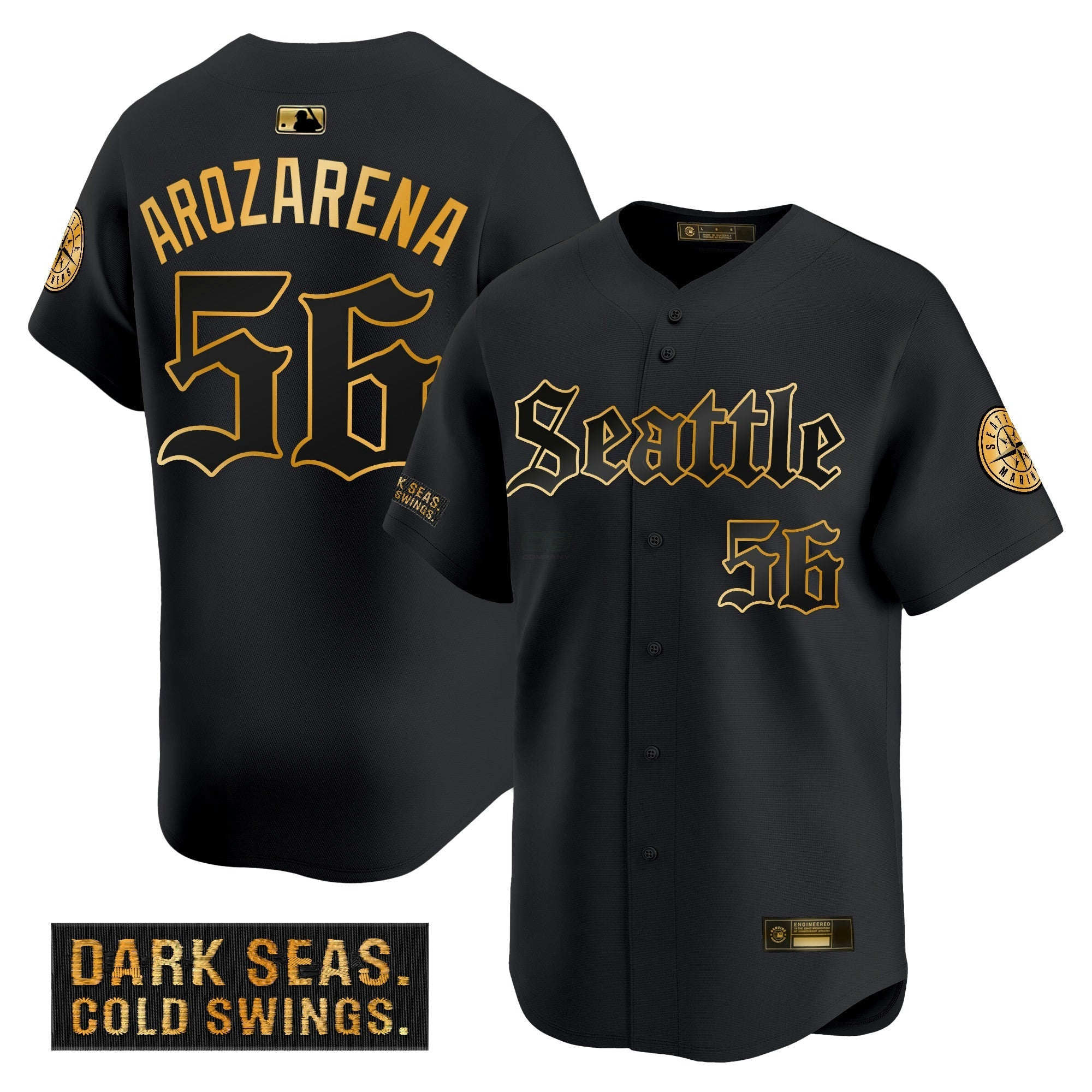 Camisa MLB Deep Sea Gothic Edition’ Dourada Limited Jersey