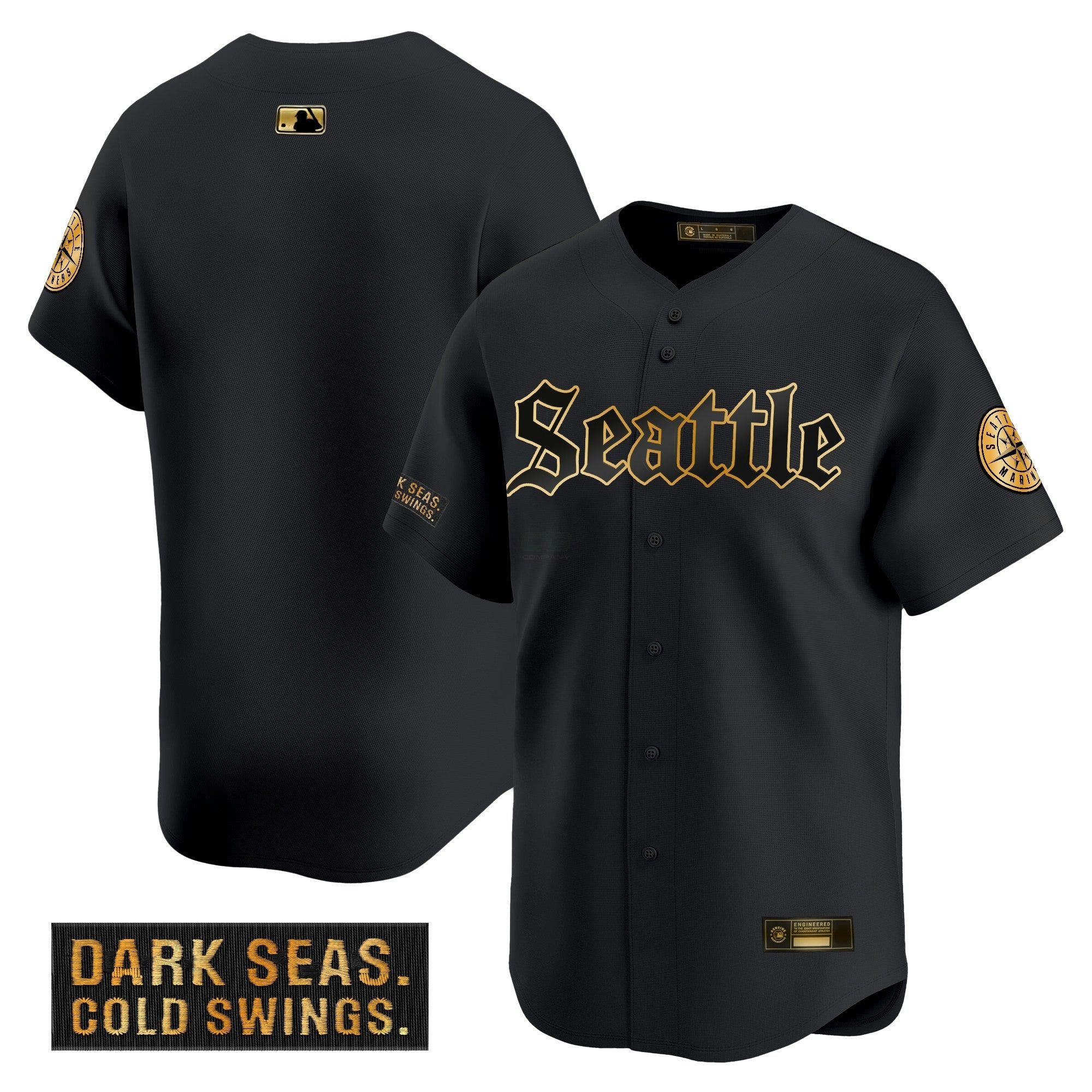 Camisa MLB Deep Sea Gothic Edition’ Dourada Limited Jersey