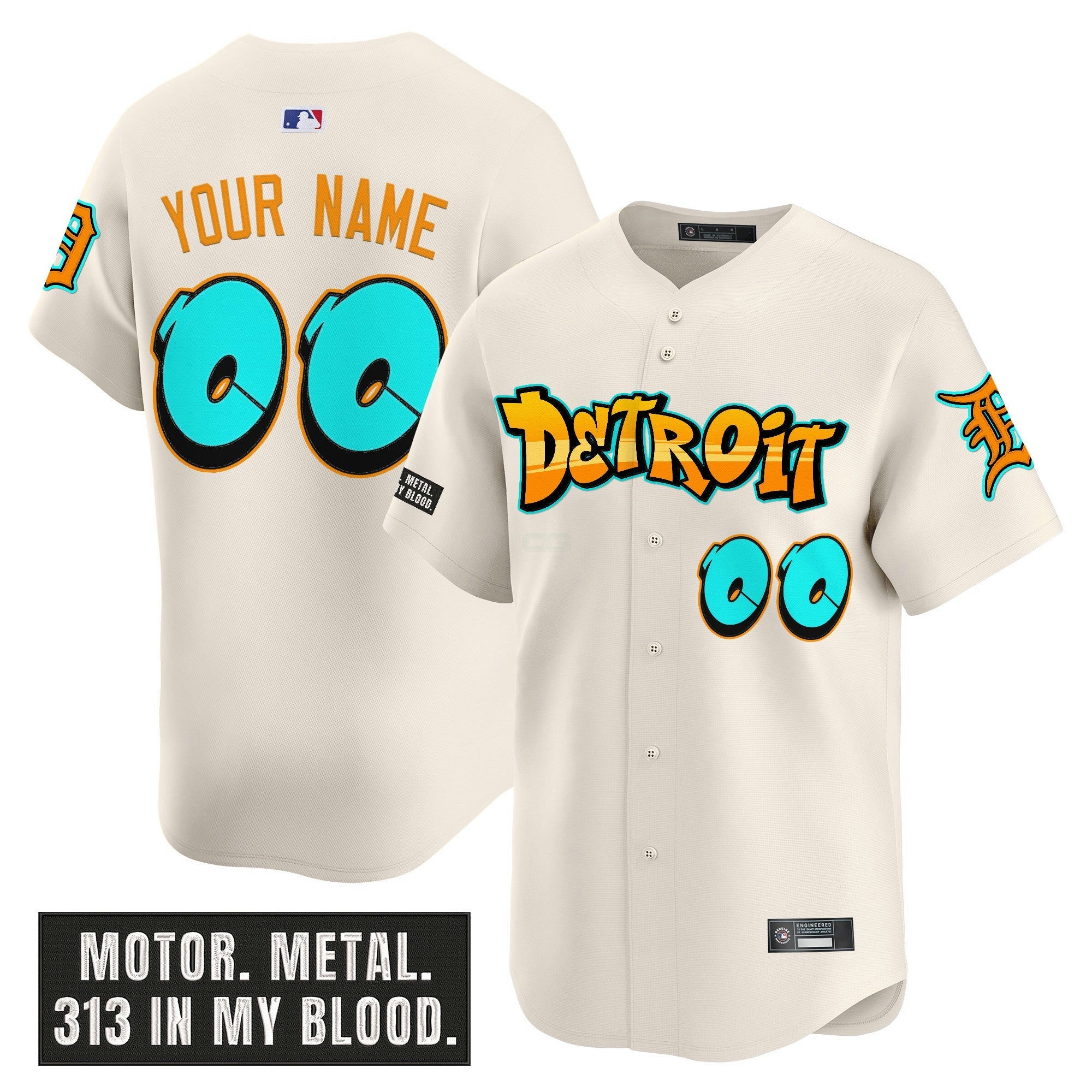 Camisa MLB Detroit ‘Graffiti Motor City Edition’ Vapor Premier Limited Jersey