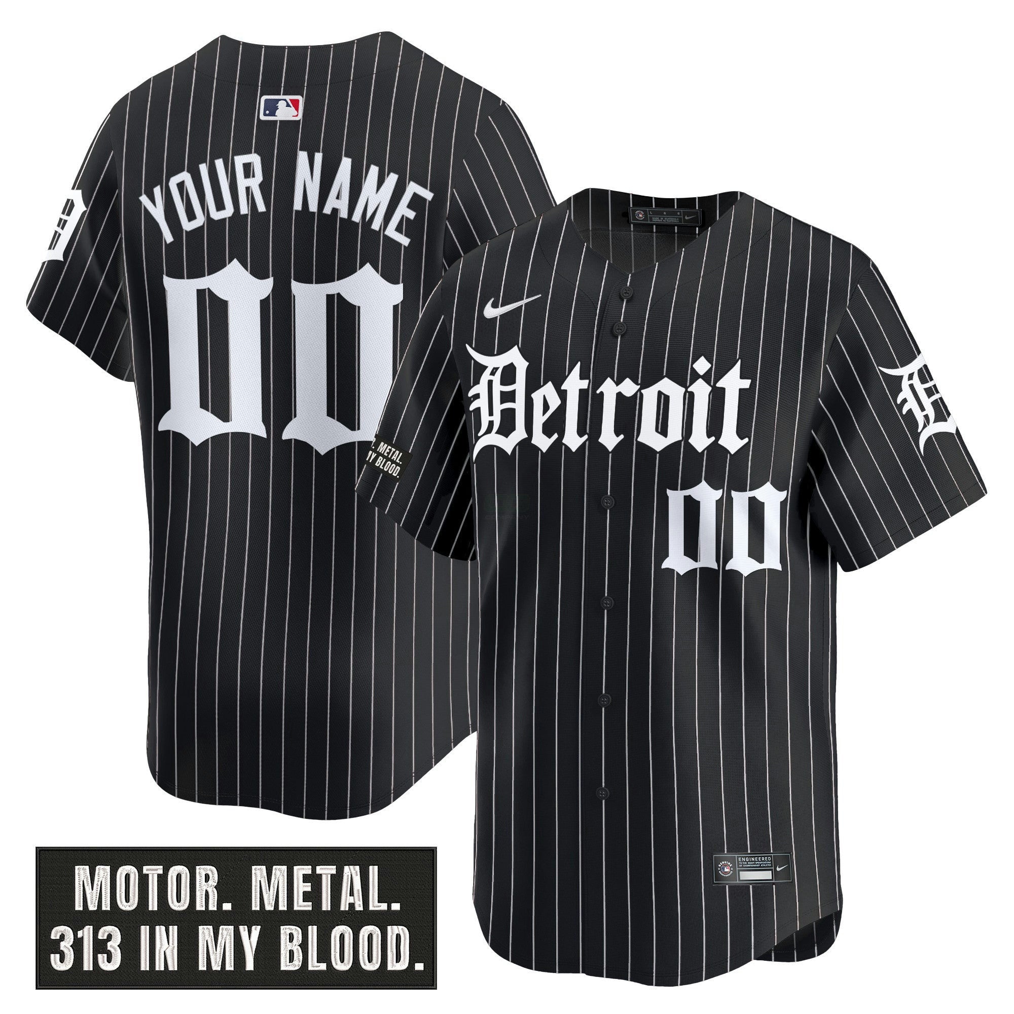 Camisa MLB Detroit ‘Motor Gothic Edition’ Vapor Premier Limited Jersey