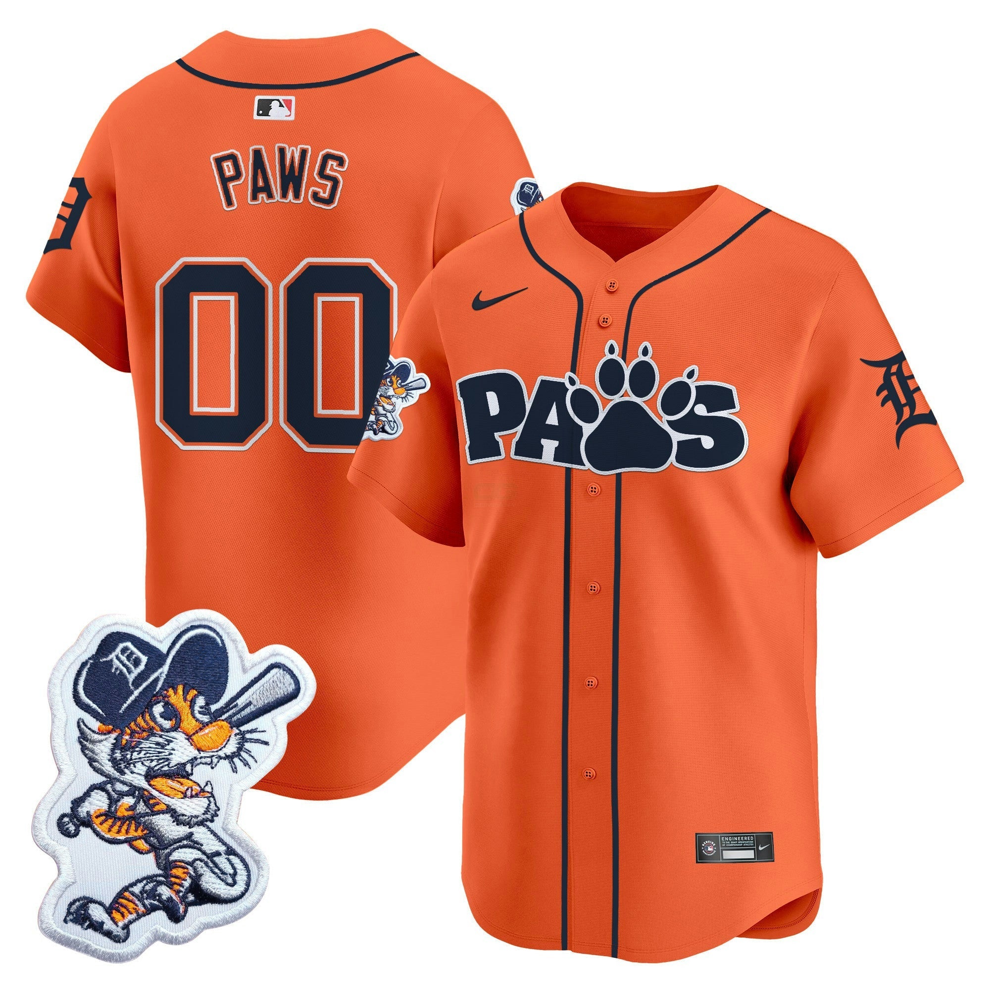 Camisa MLB Detroit Paws Patch Vapor Premier Limited Jersey V2