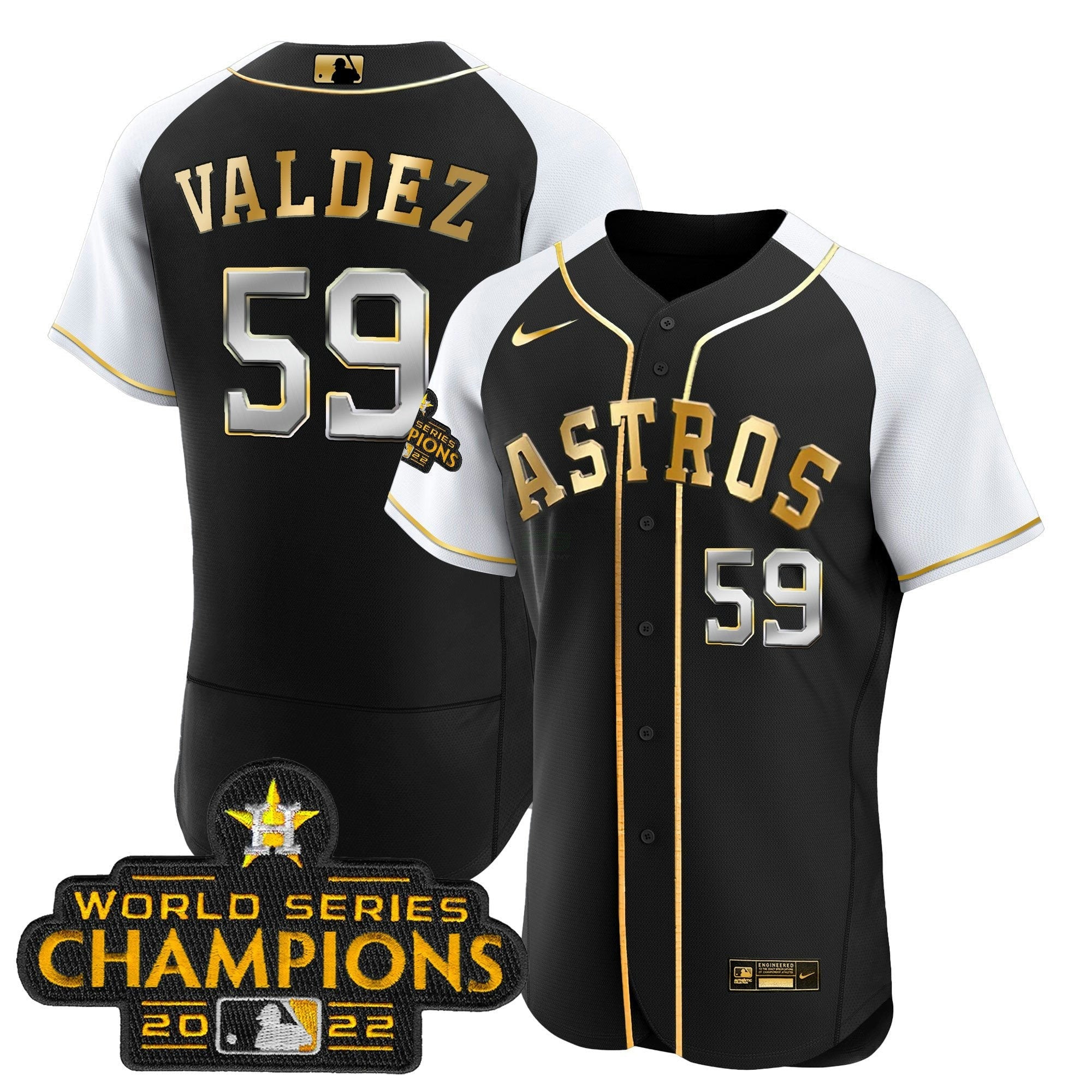 Camisa MLB Framber Valdez 2023 Dourada Alternativa Flex Base Jersey