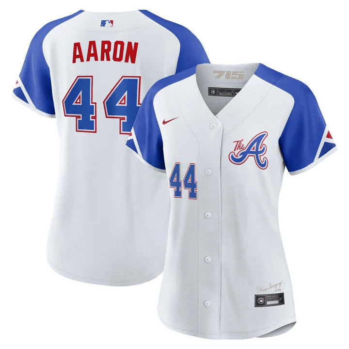 Camisa MLB Hank Aaron Atlanta 2023 City Connect Jersey