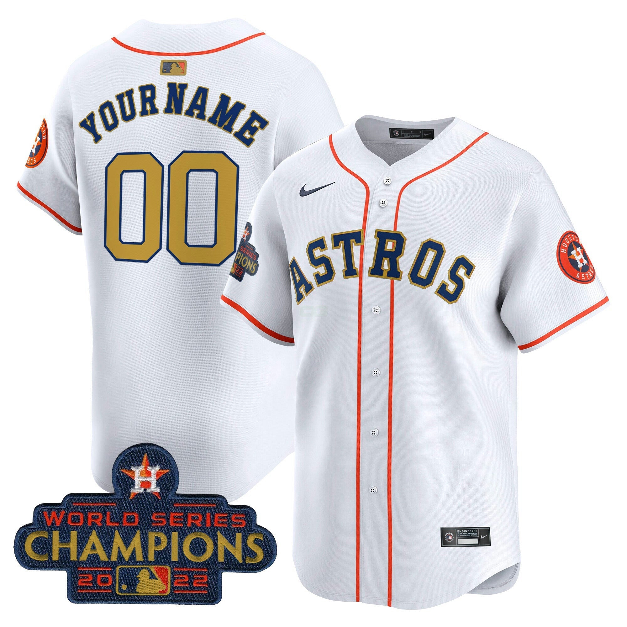 Camisa MLB Houston 2022 World Series Champions Vapor Premier Limited Jersey - Custom