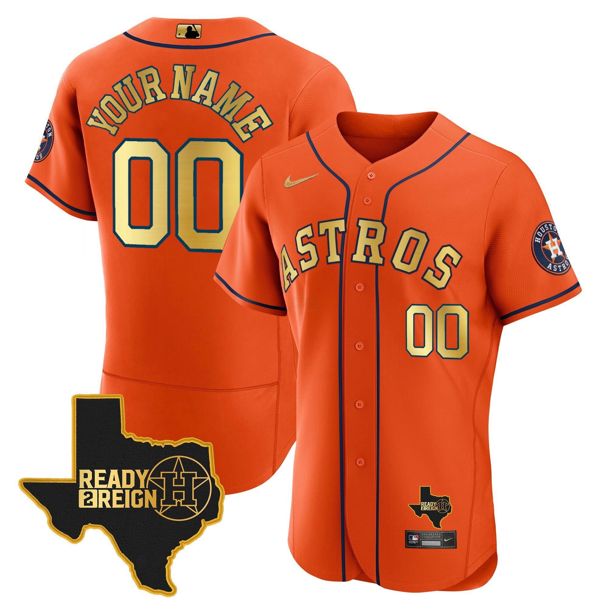 Camisa MLB Houston 2024 Ready 2 Reign Flex Base Jersey