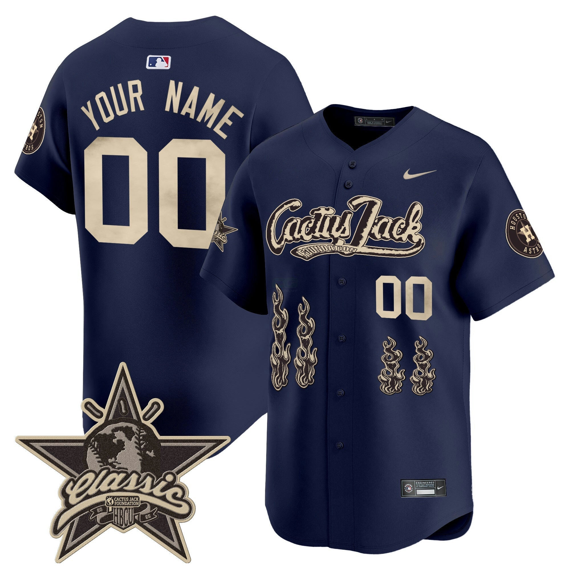 Camisa MLB Houston Cactus Jack 2025 Vapor Premier Limited Jersey