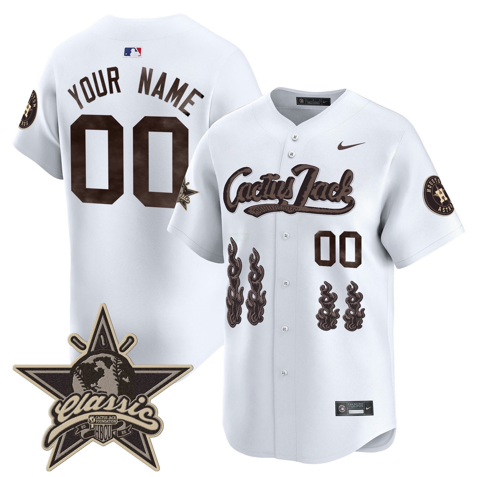 Camisa MLB Houston Cactus Jack 2025 Vapor Premier Limited Jersey