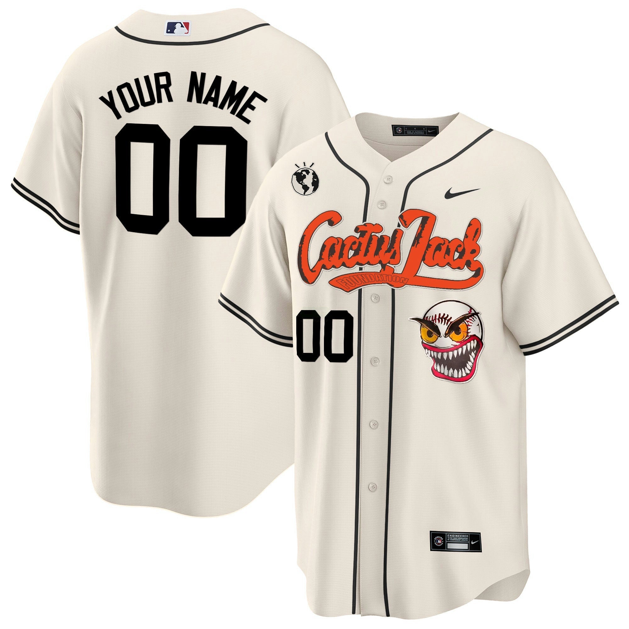 Camisa MLB Houston Cactus Jack Cool Base Jersey – Stitched