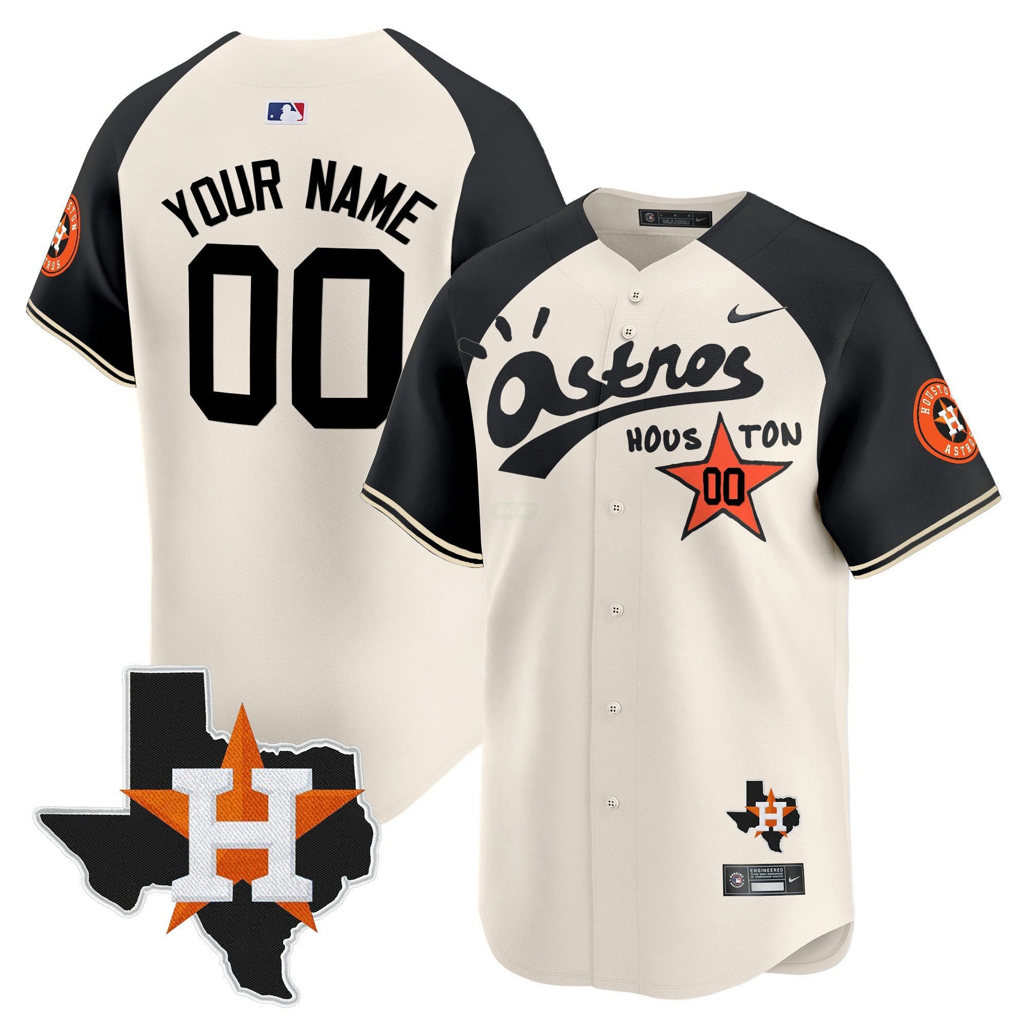 Camisa MLB Houston Cactus Jack Style Vapor Premier Limited Jersey – Stitched