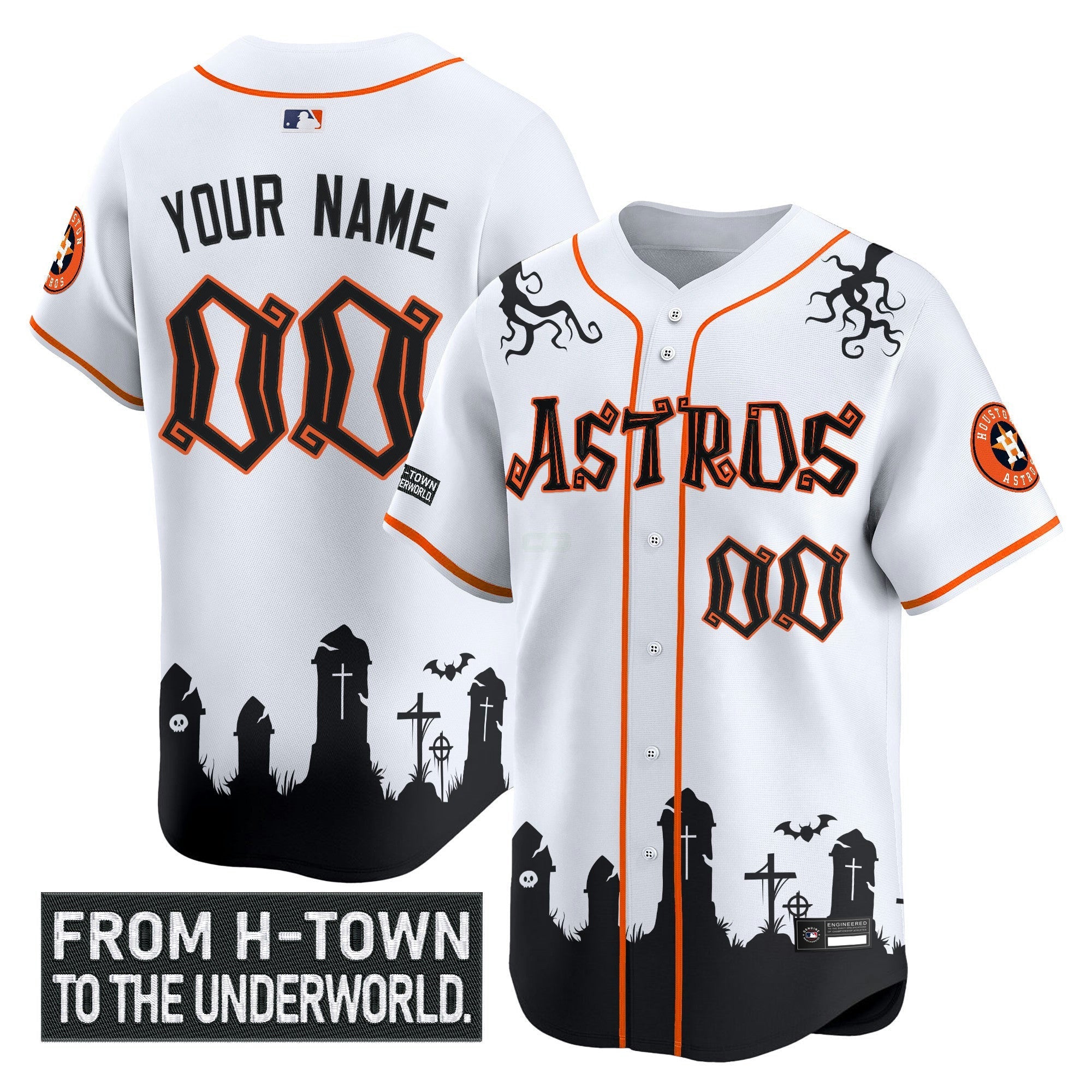 Camisa MLB Houston ‘Halloween Shadows Edition’ Vapor Premier Limited Jersey – Stitched