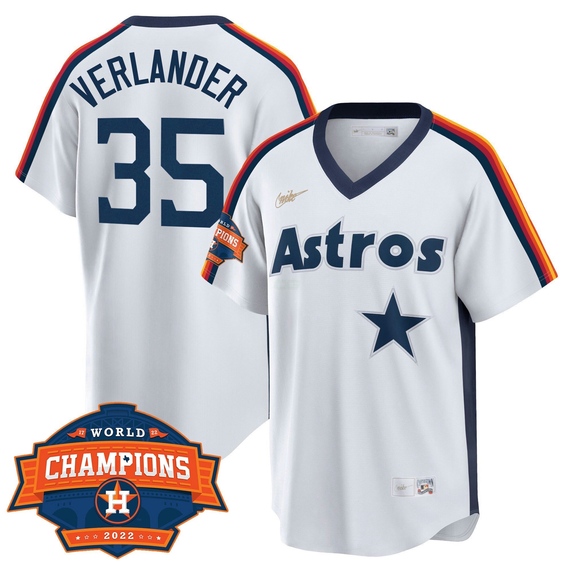 Camisa MLB Houston Home Cooperstown 2022 Champions Limited Player Jersey