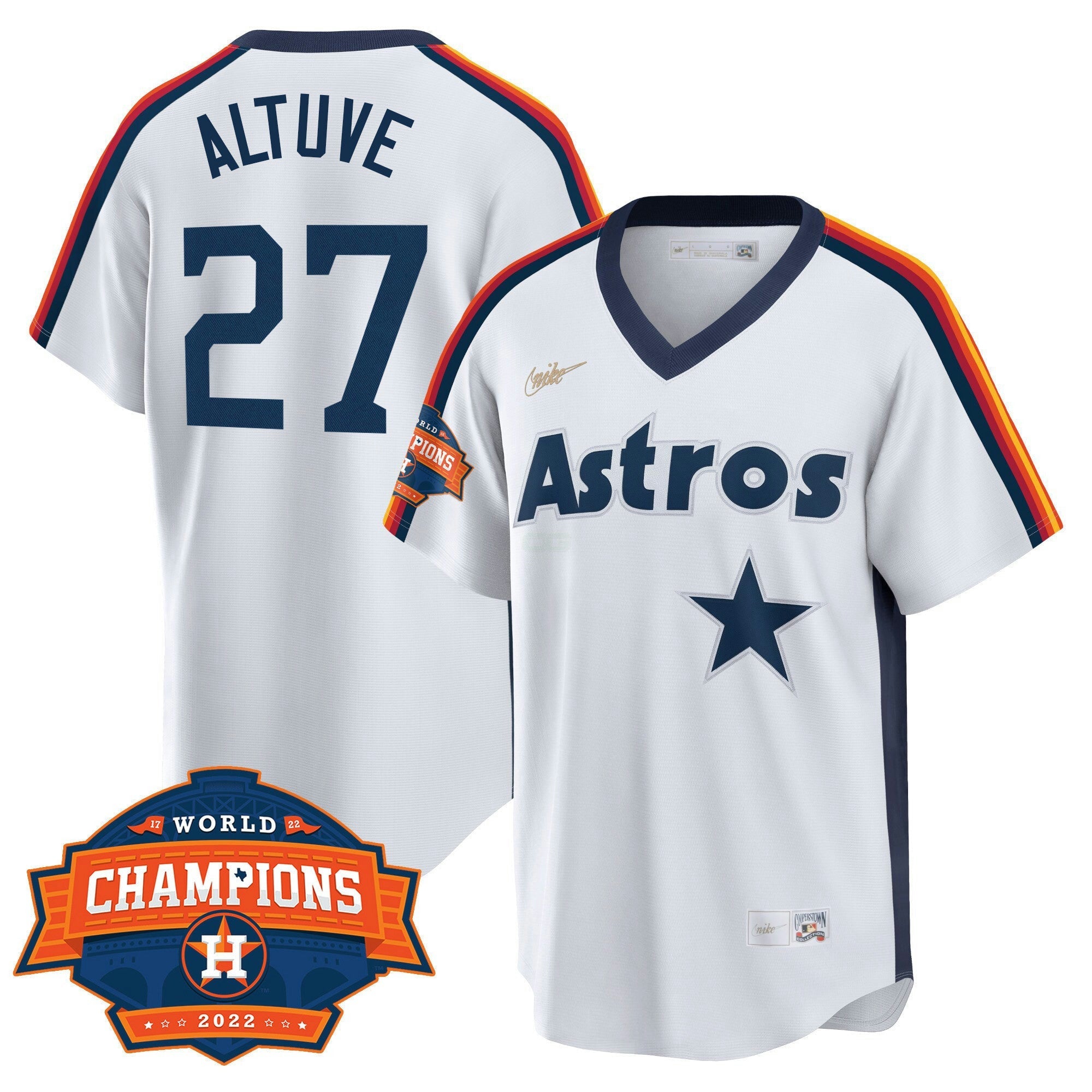 Camisa MLB Houston Home Cooperstown 2022 Champions Limited Player Jersey