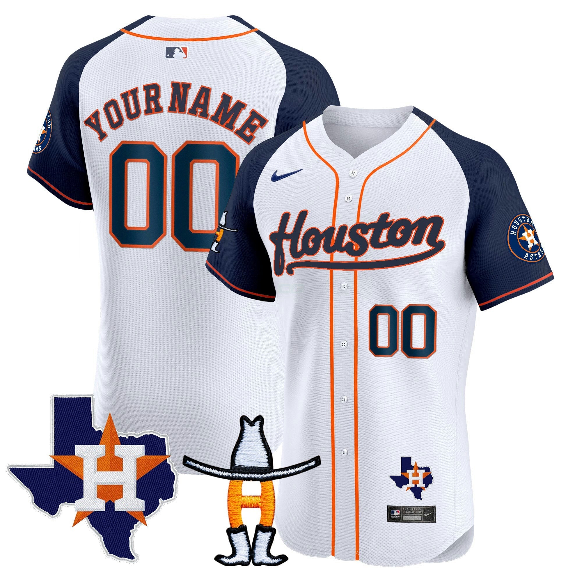 Camisa MLB Houston Houston Rodeo Patch Vapor Premier Elite Jersey