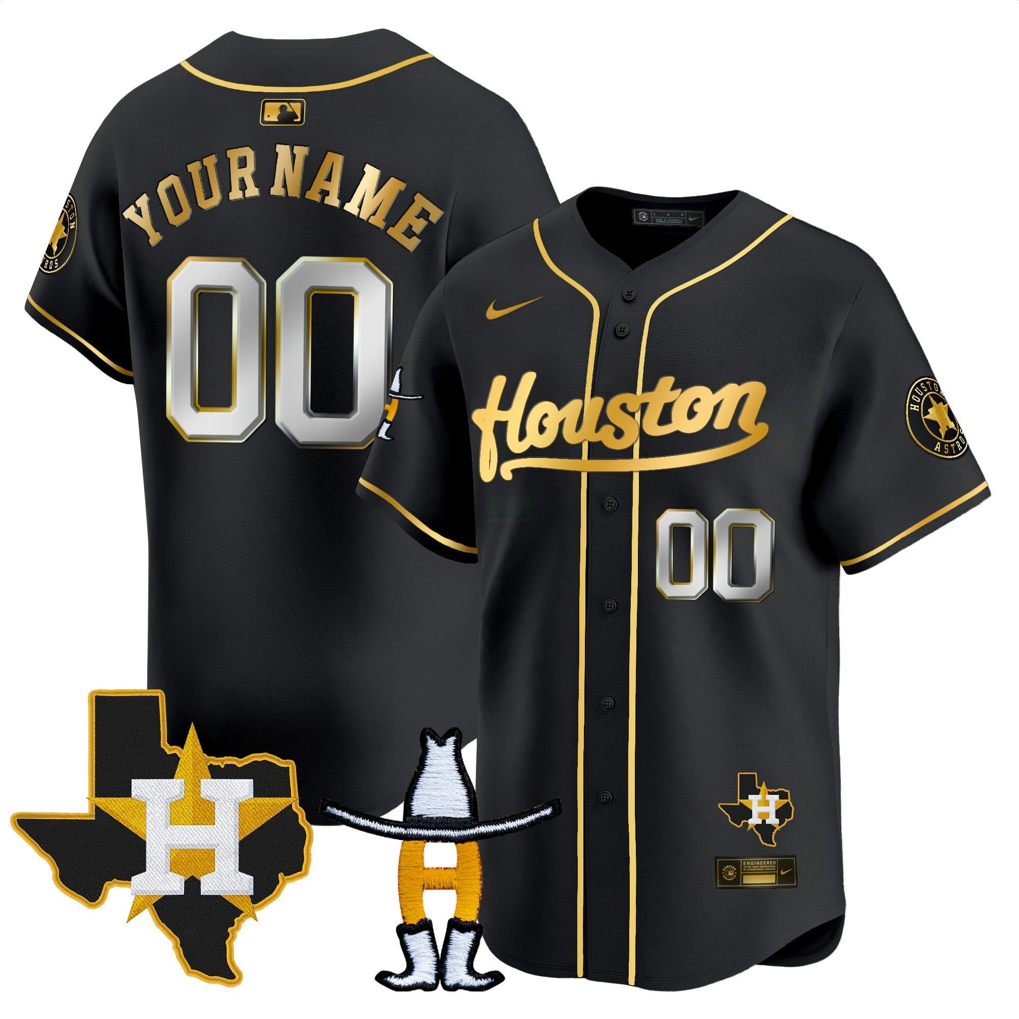 Camisa MLB Houston Houston Rodeo Patch Vapor Premier Limited Jersey