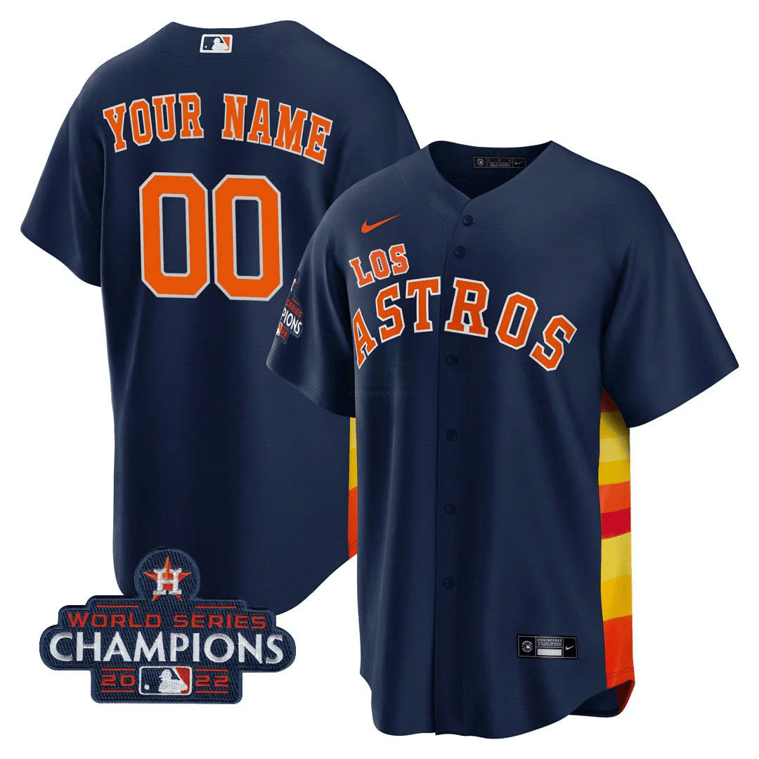 Camisa MLB Houston “Los ” Hispanic Heritage Champions Patch Jersey