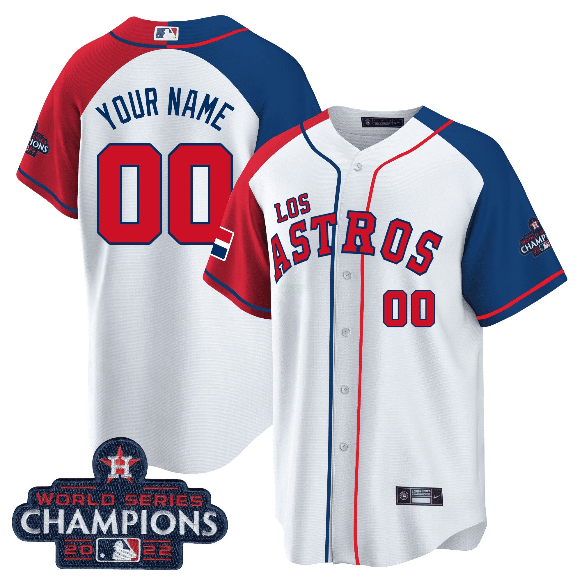 Camisa MLB Houston “Los ” Hispanic Heritage Champions Patch Jersey