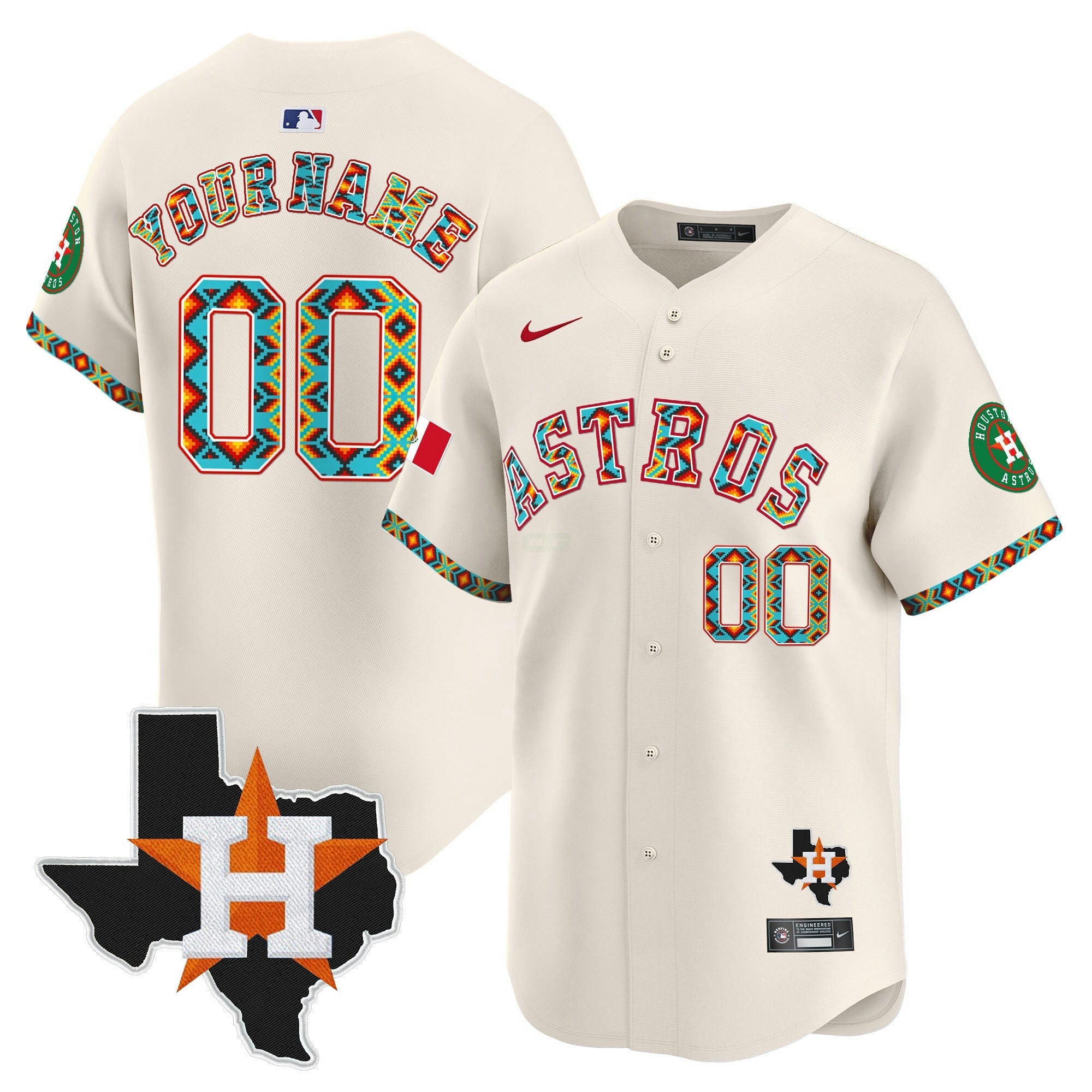 Camisa MLB Houston Mexico Vapor Premier Limited Jersey V3