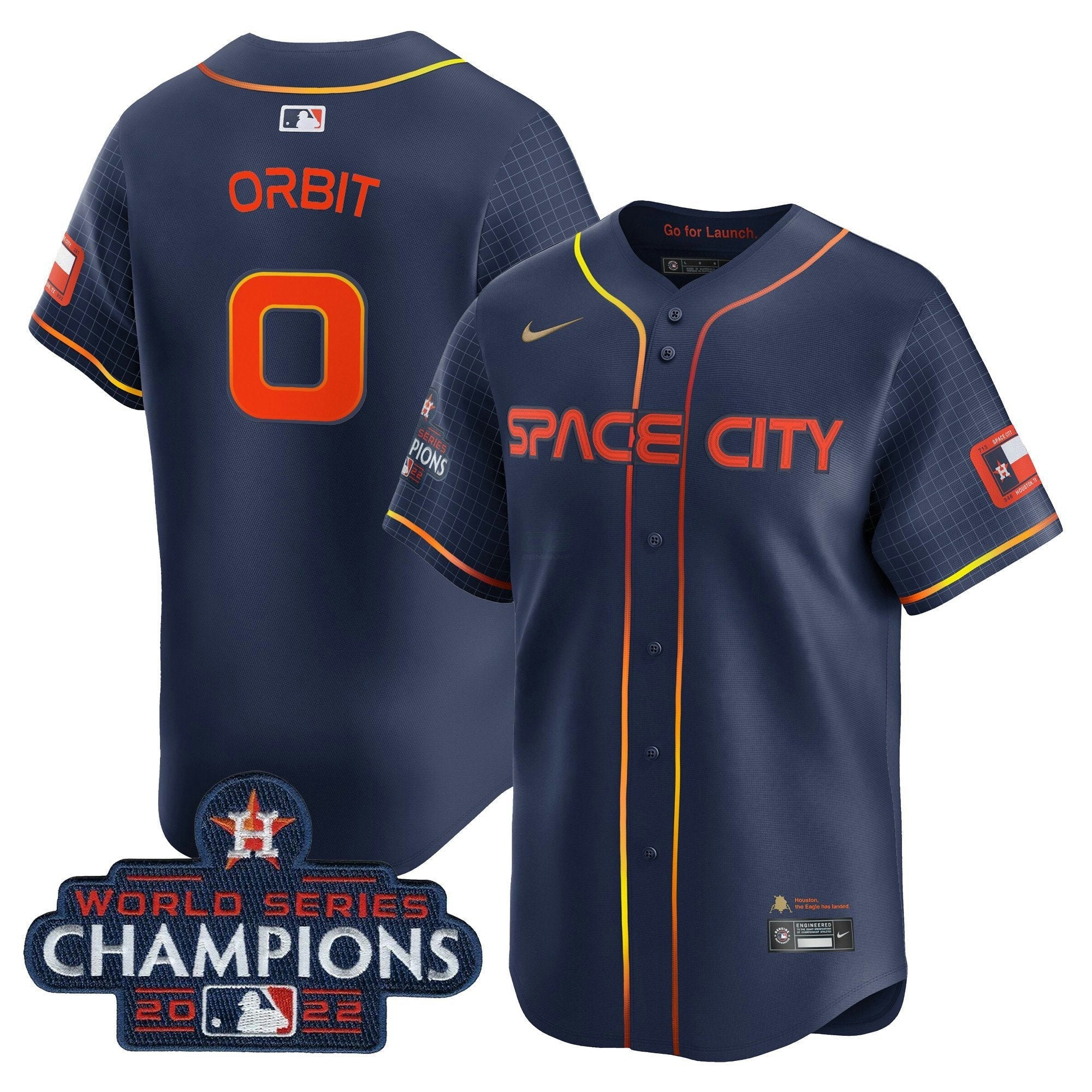 Camisa MLB Houston Space City 2022 World Series Champions Vapor Premier Limited Jersey
