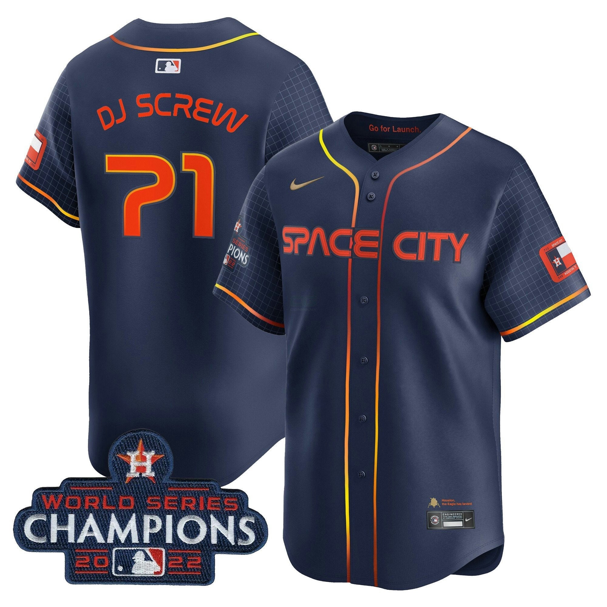 Camisa MLB Houston Space City 2022 World Series Champions Vapor Premier Limited Jersey