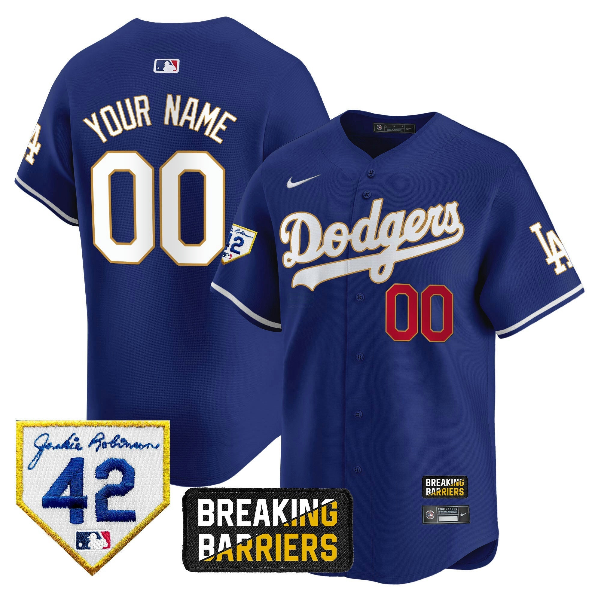 Camisa MLB Jackie Robinson Breaking Barriers Patch Vapor Premier Limited Jersey