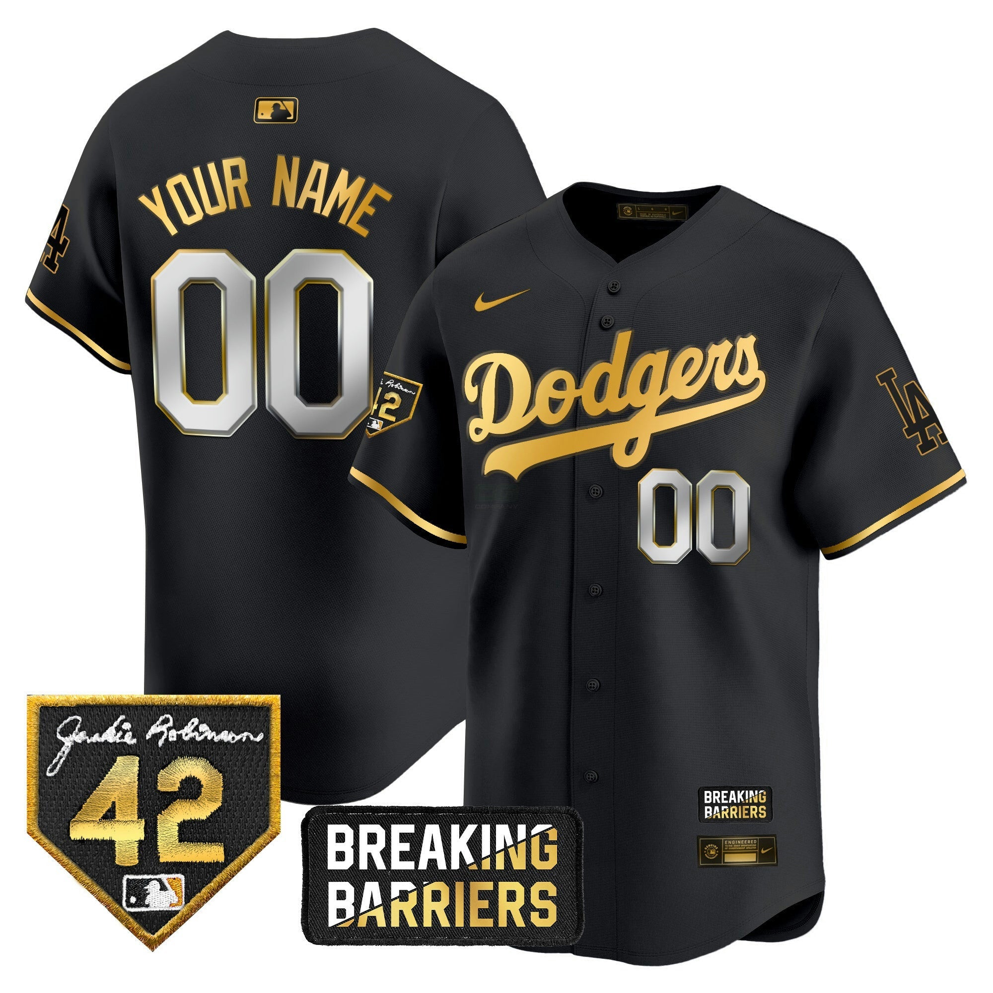Camisa MLB Jackie Robinson Breaking Barriers Patch Vapor Premier Limited Jersey