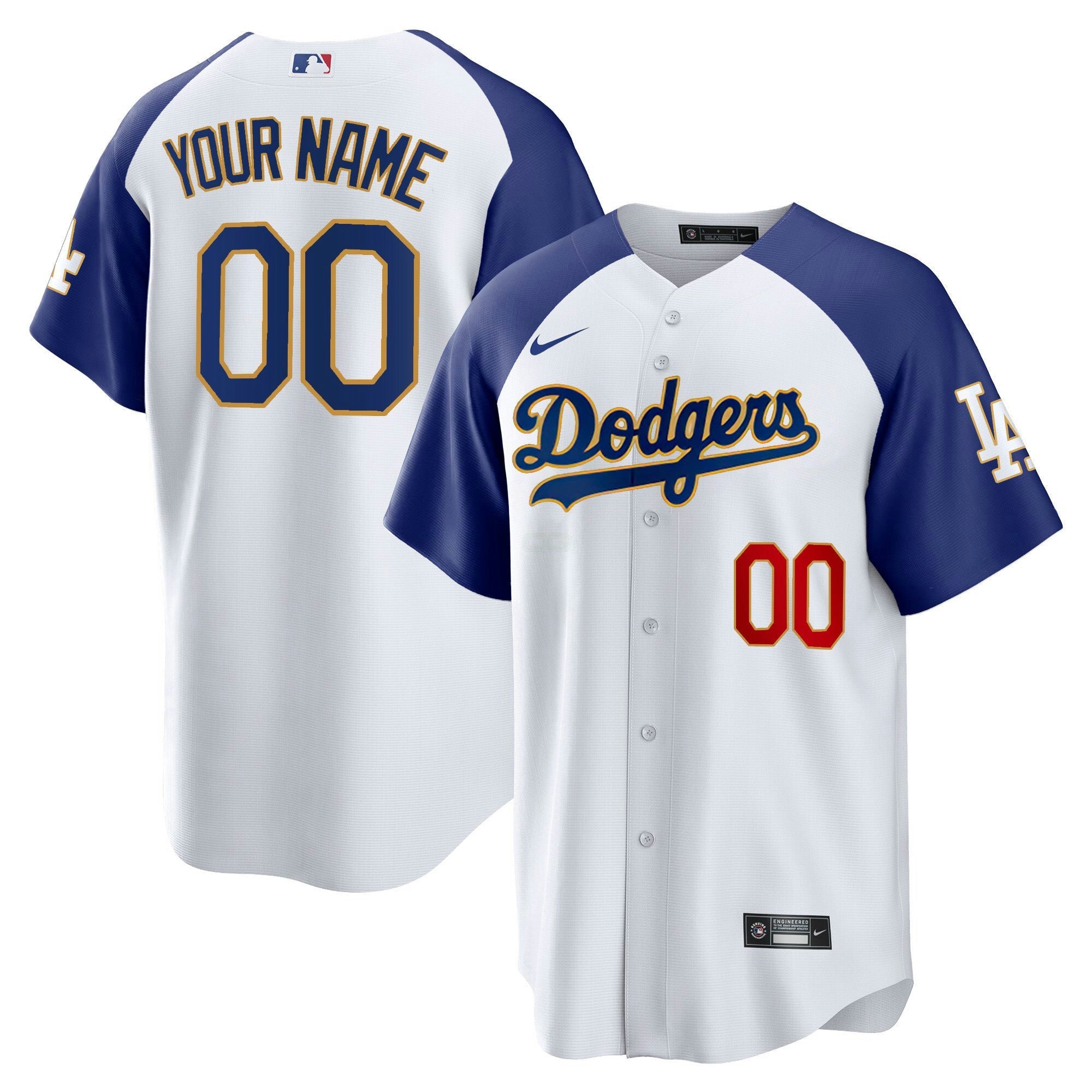 Camisa MLB Los Angeles Gold Trim Cool Base Jersey