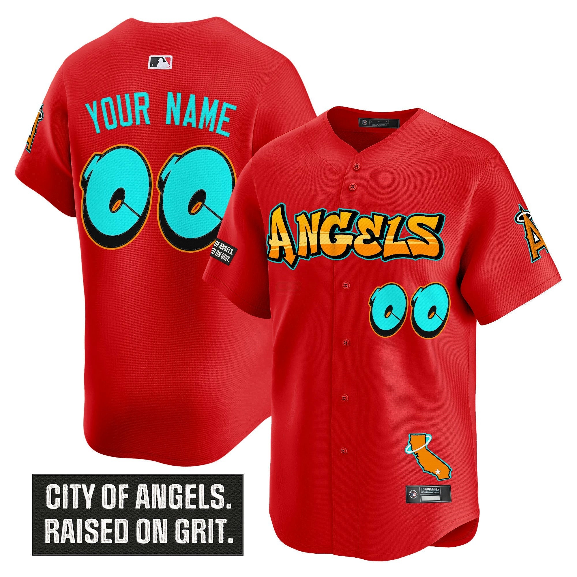 Camisa MLB Los Angeles ‘Graffiti Halo Drop Edition’ Vapor Premier Limited Jersey