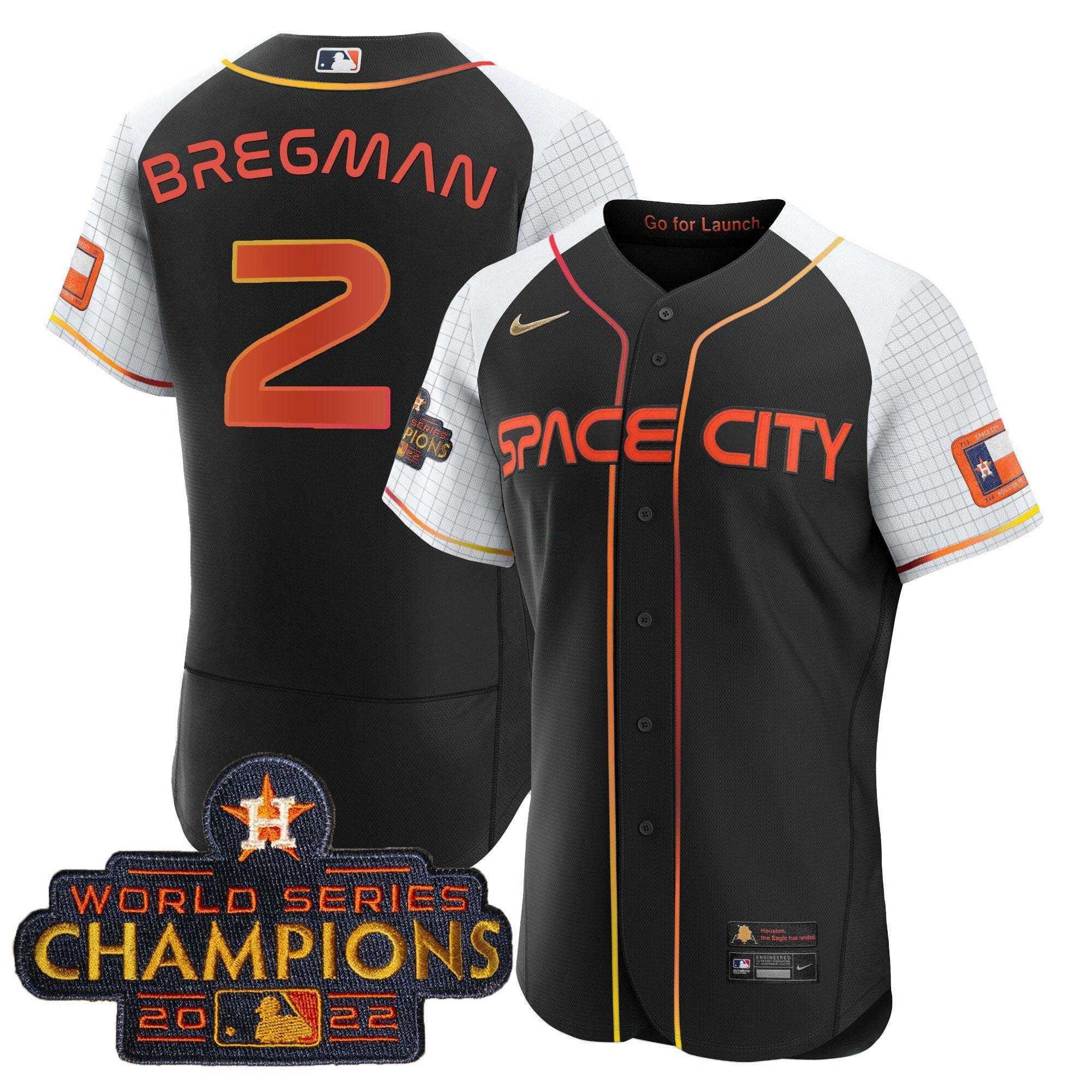 Camisa MLB Men’s 2023 Space City Champions Alternativa Flex Jersey
