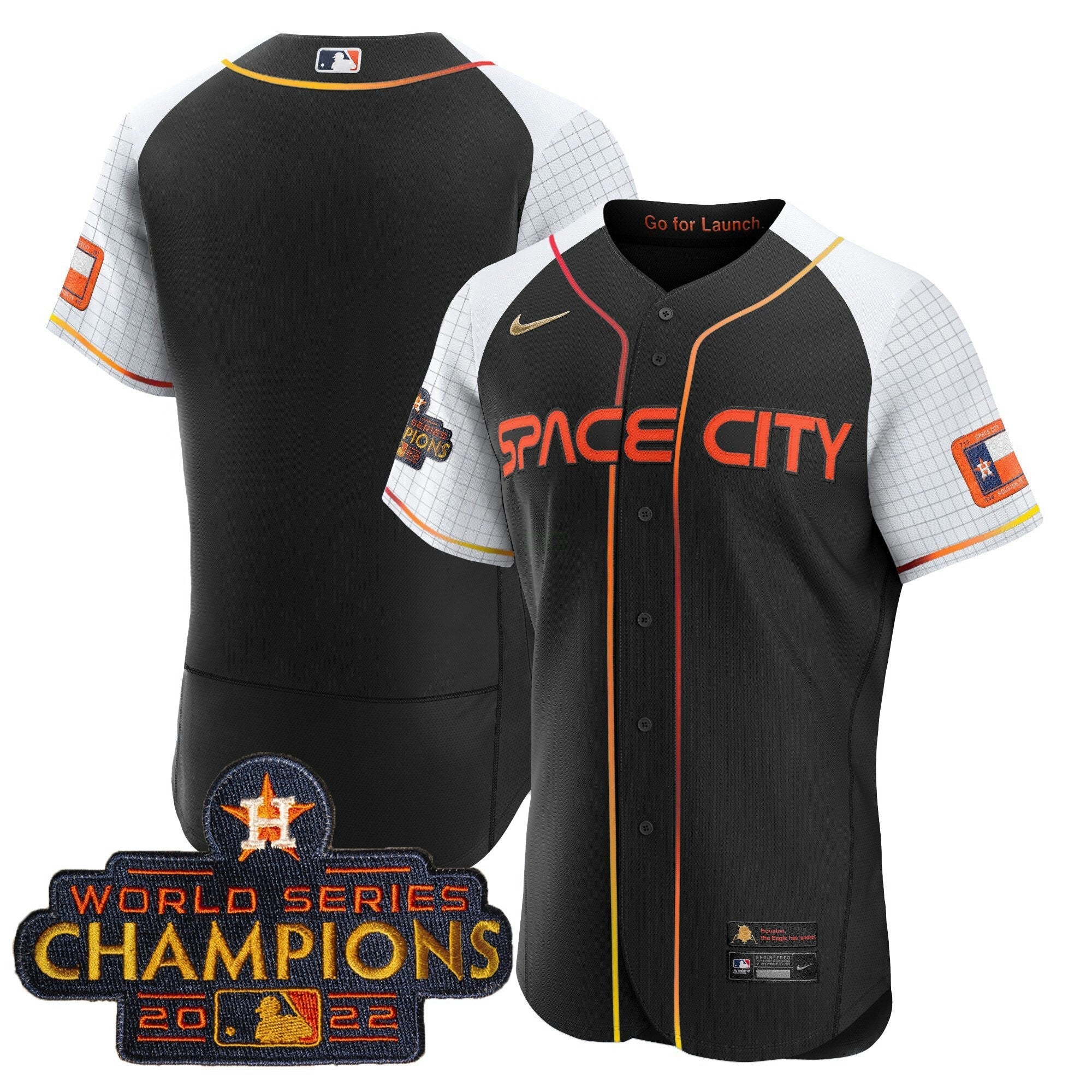 Camisa MLB Men’s 2023 Space City Champions Alternativa Flex Jersey