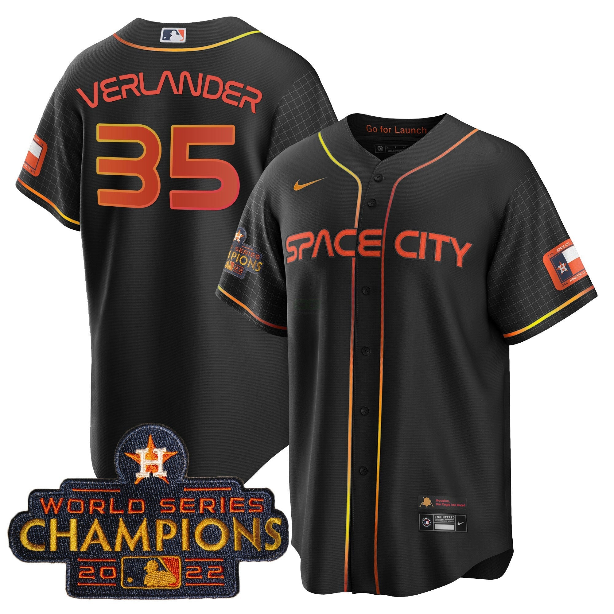 Camisa MLB Men’s 2023 Space City Champions Cool Jersey