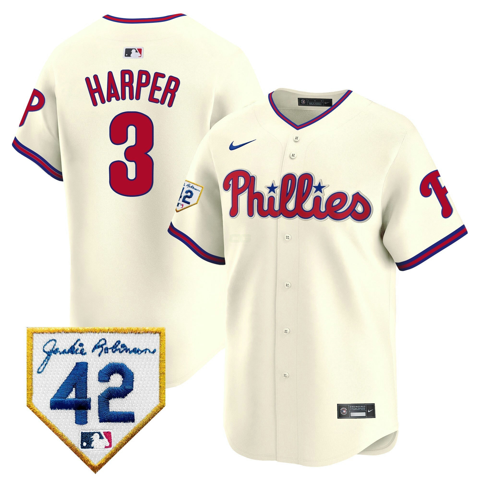 Camisa MLB Men’s 2024 Jackie Robinson Patch Vapor Premier Limited Jersey