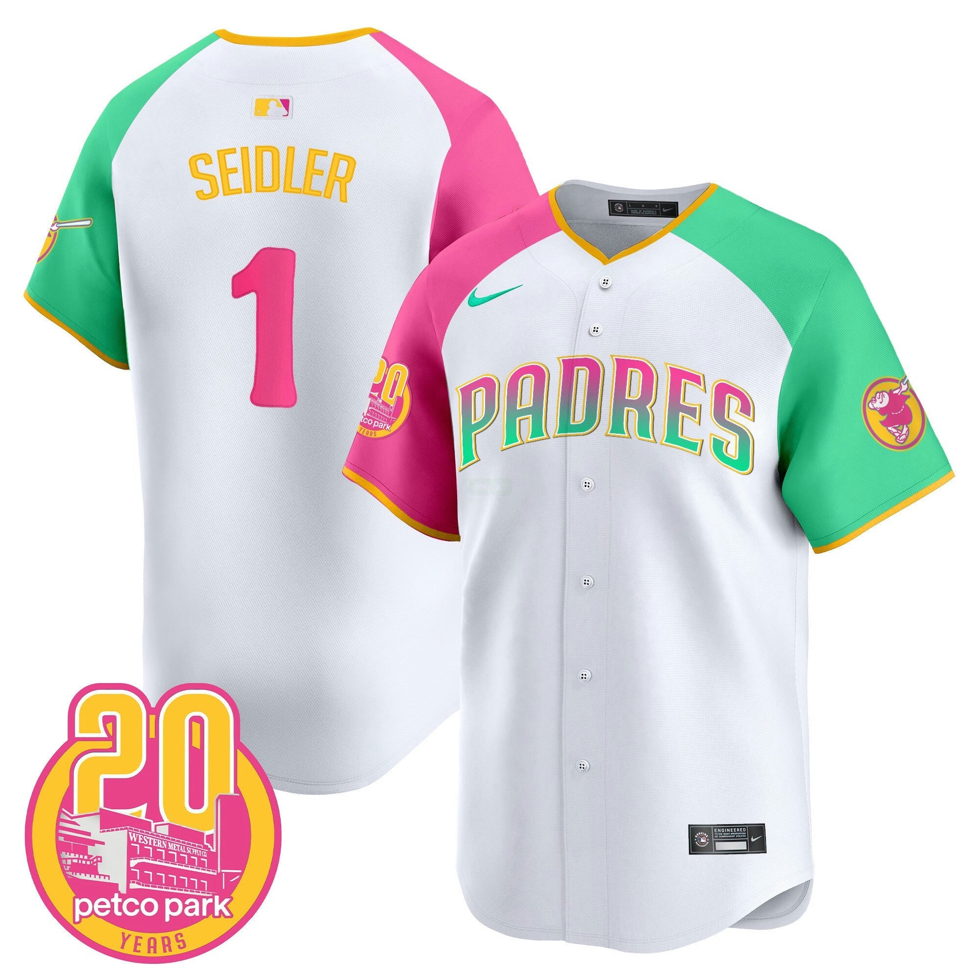 Camisa MLB Men’s 2024 San Diego City Style Vapor Premier Limited Jersey