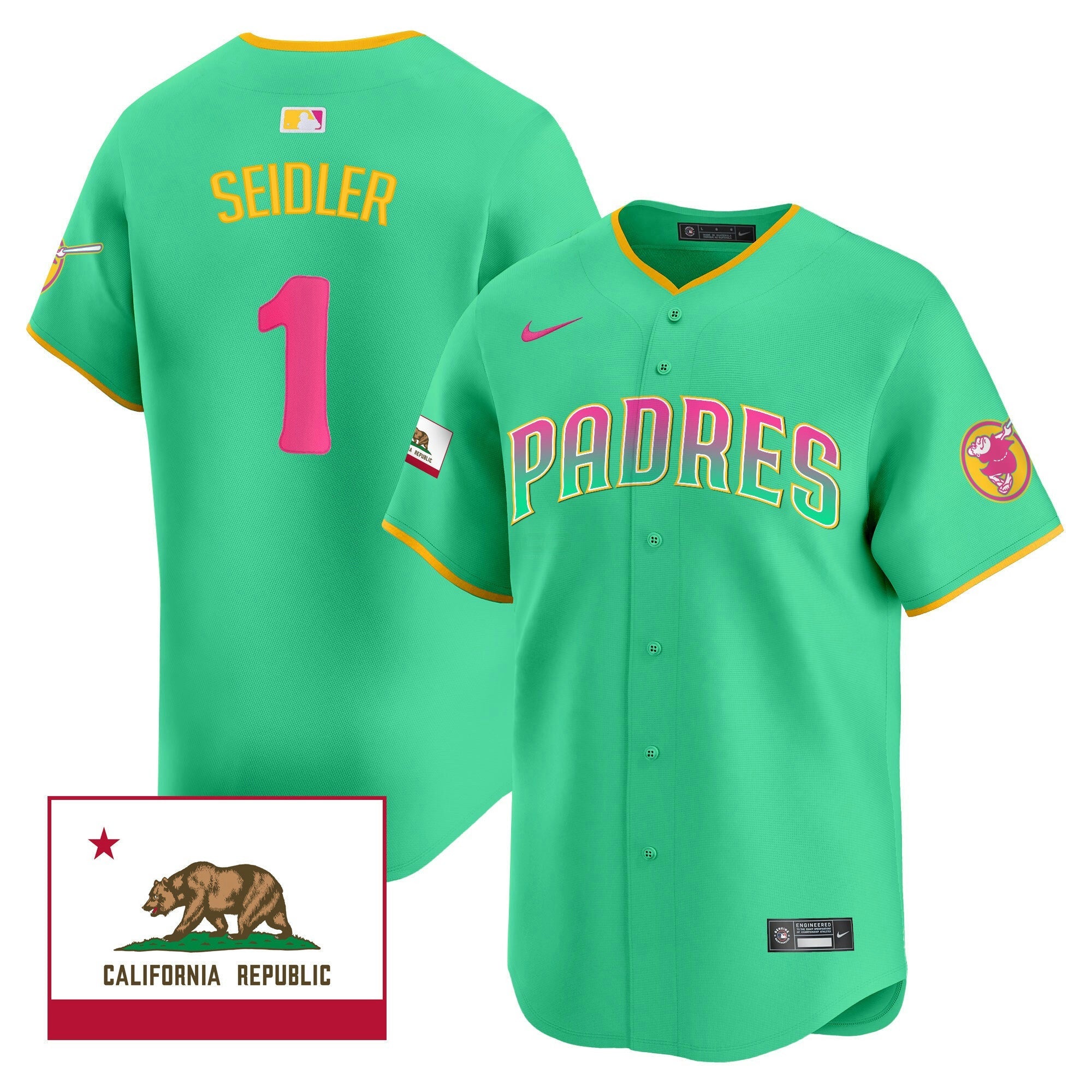 Camisa MLB Men’s 2024 San Diego City Style Vapor Premier Limited Jersey V2
