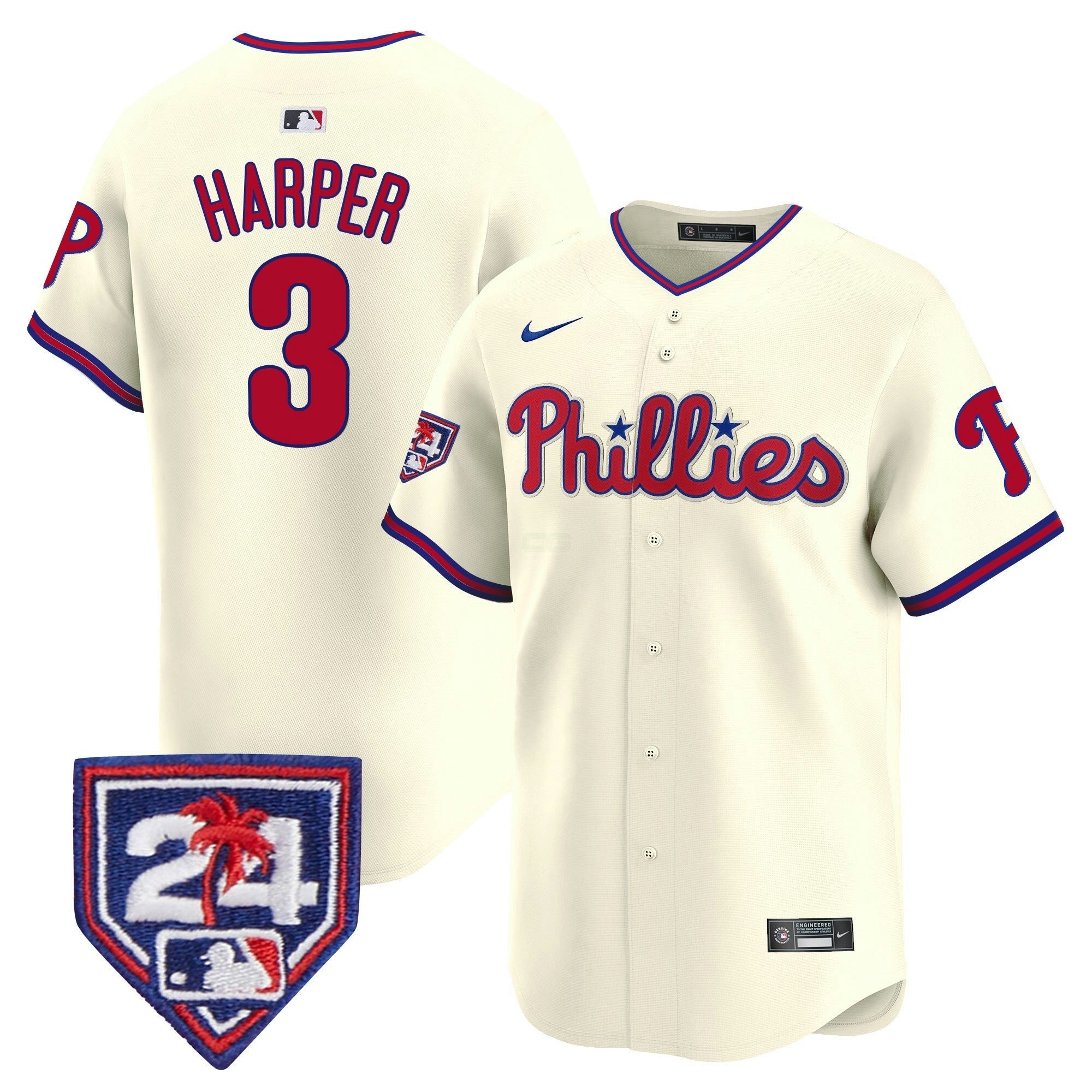 Camisa MLB Men’s 2024 Spring Training Patch Vapor Premier Limited Jersey
