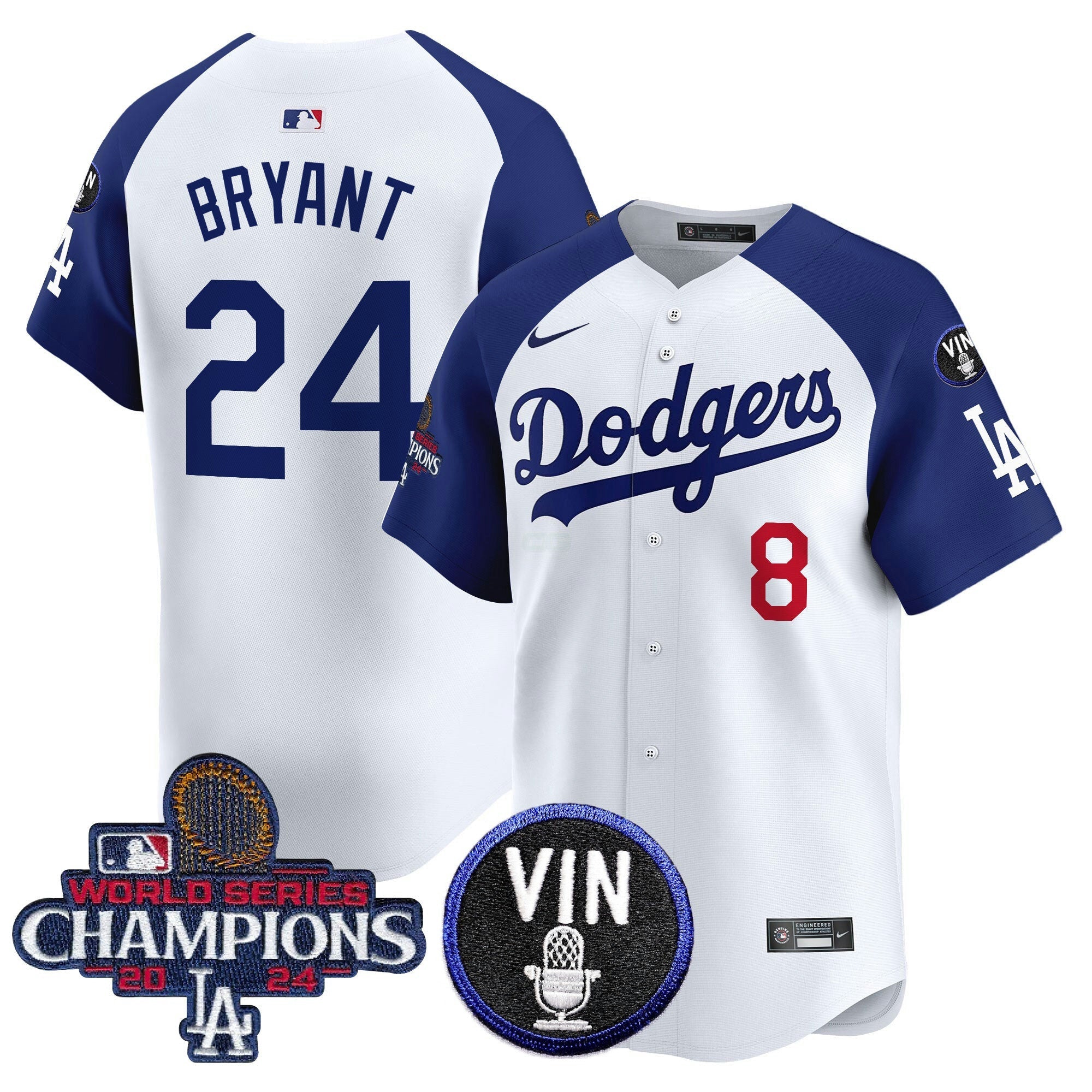 Camisa MLB Men’s 2024 World Series Champions Patch Vapor Premier Limited Jersey V3