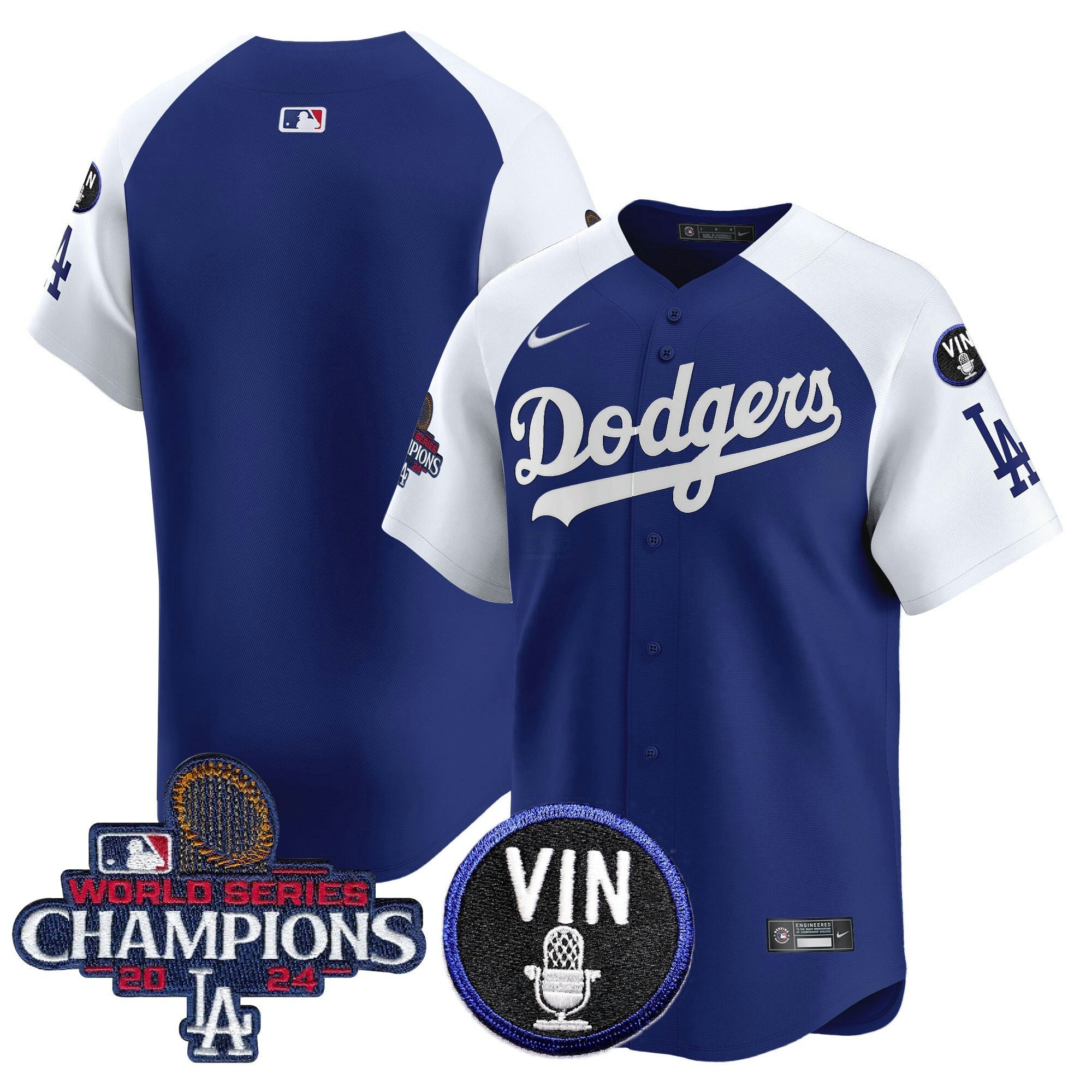 Camisa MLB Men’s 2024 World Series Champions Patch Vapor Premier Limited Jersey V3
