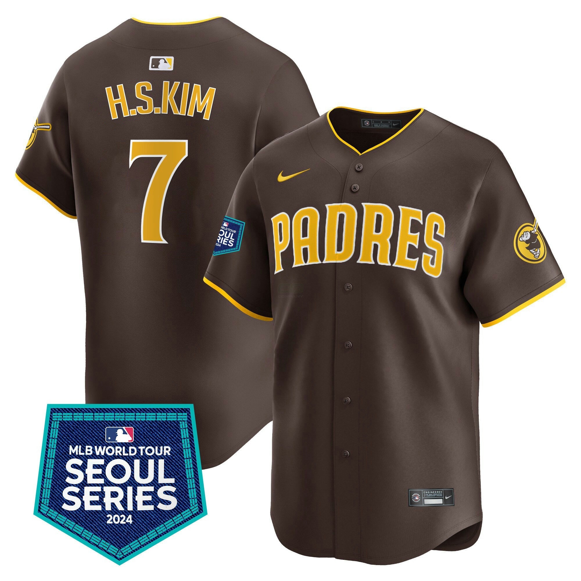Camisa MLB Men’s 2024 World Tour Seoul Series Patch Vapor Premier Limited Jersey