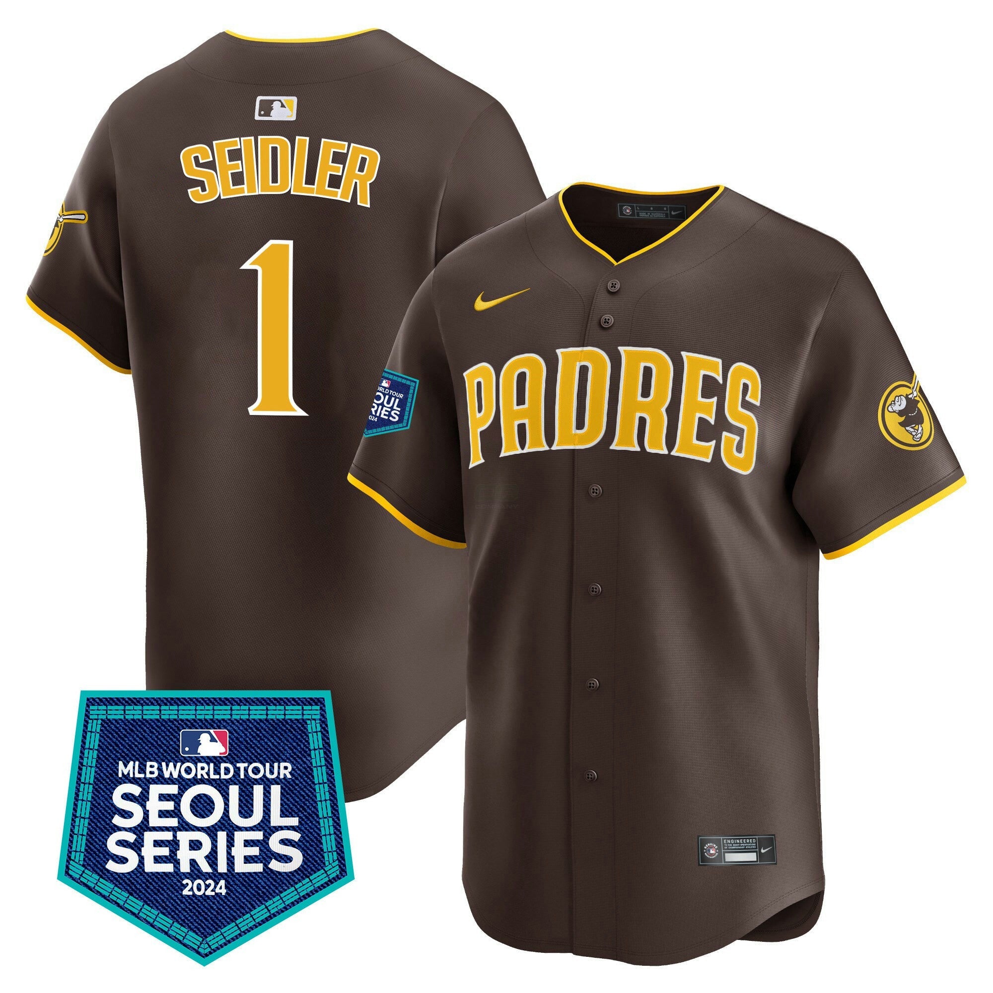 Camisa MLB Men’s 2024 World Tour Seoul Series Patch Vapor Premier Limited Jersey