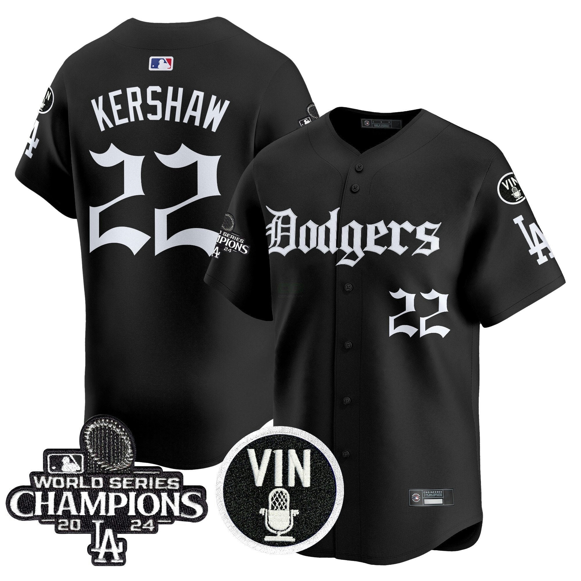 Camisa MLB Men’s 2025 LA Gothic Style Vapor Premier Limited Jersey V2
