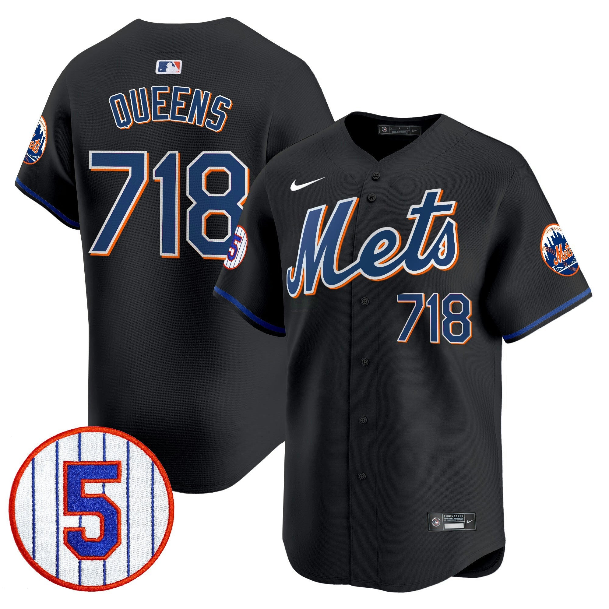 Camisa MLB Men’s #5 David Wright Number Retirement Patch Vapor Premier Limited Jersey