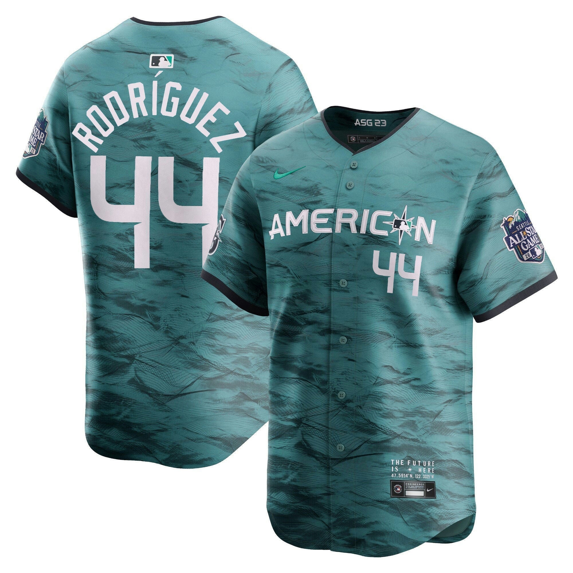 Camisa MLB Men’s American League 2023 All-Star Game Azul-petróleo Jersey
