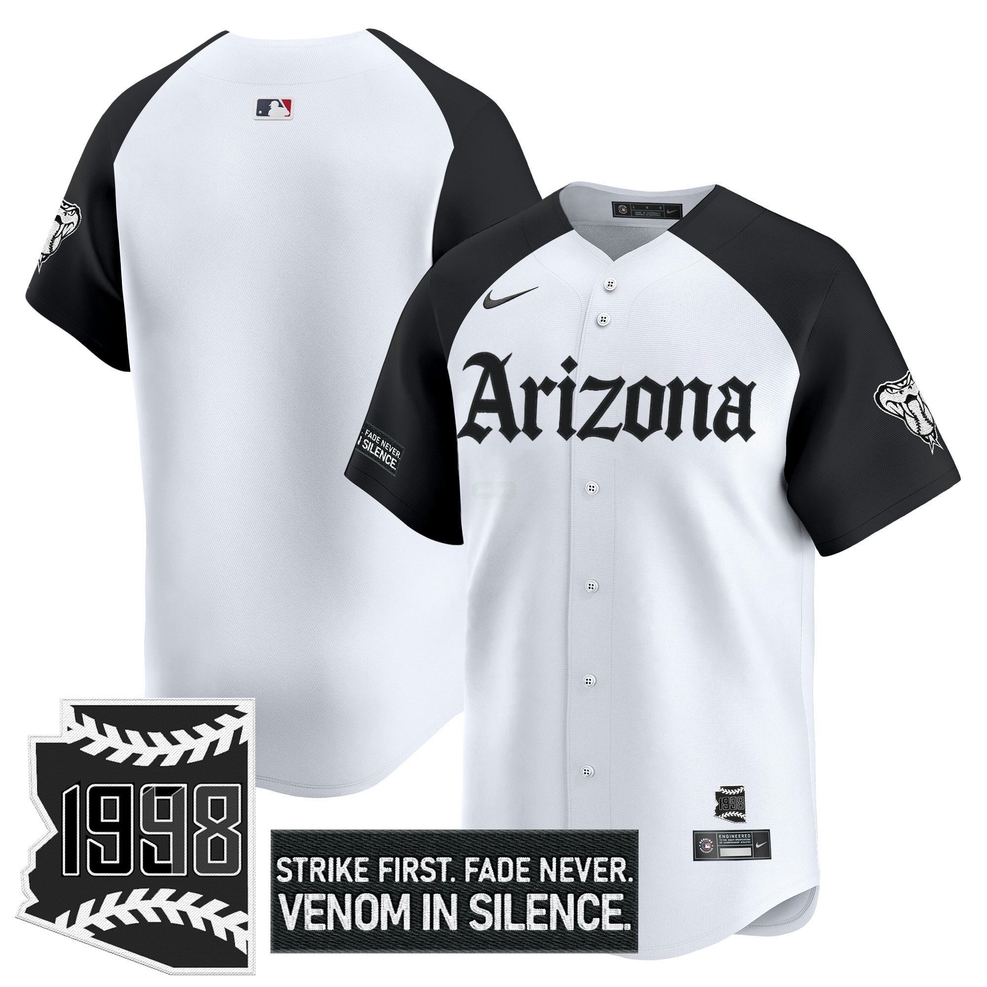Camisa MLB Men’s Arizona ‘Gothic Desert Fang Edition’ Vapor Premier Limited Jersey