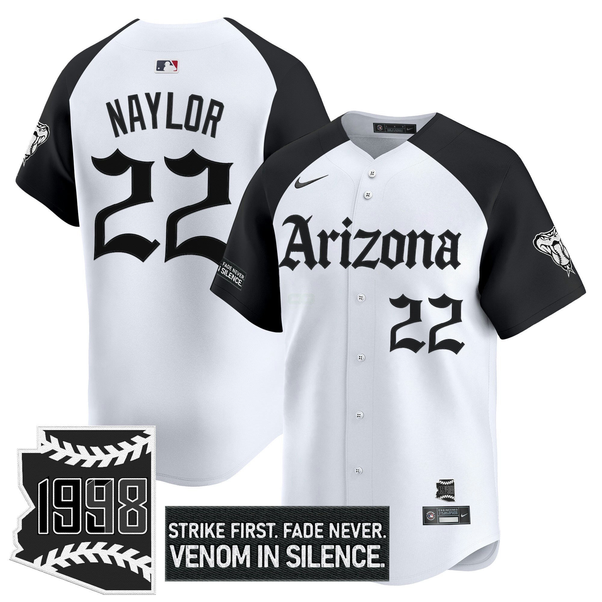 Camisa MLB Men’s Arizona ‘Gothic Desert Fang Edition’ Vapor Premier Limited Jersey