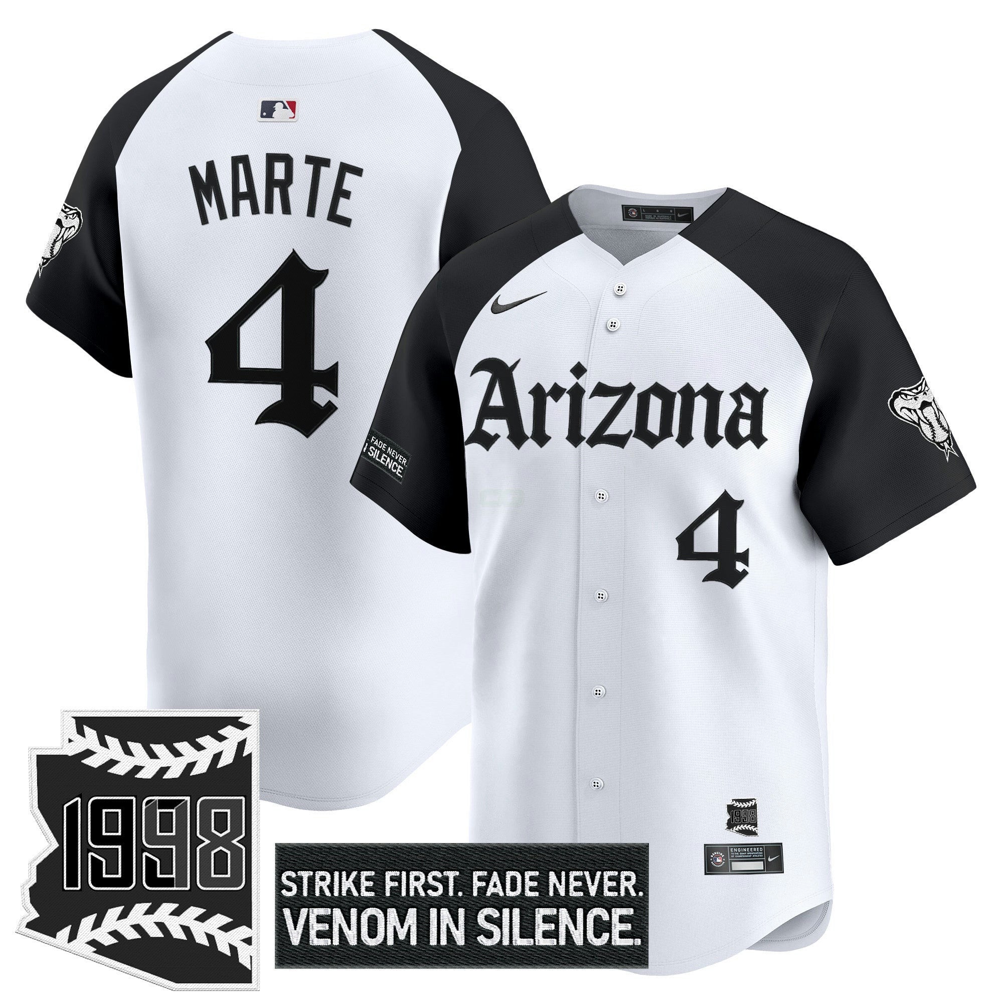 Camisa MLB Men’s Arizona ‘Gothic Desert Fang Edition’ Vapor Premier Limited Jersey