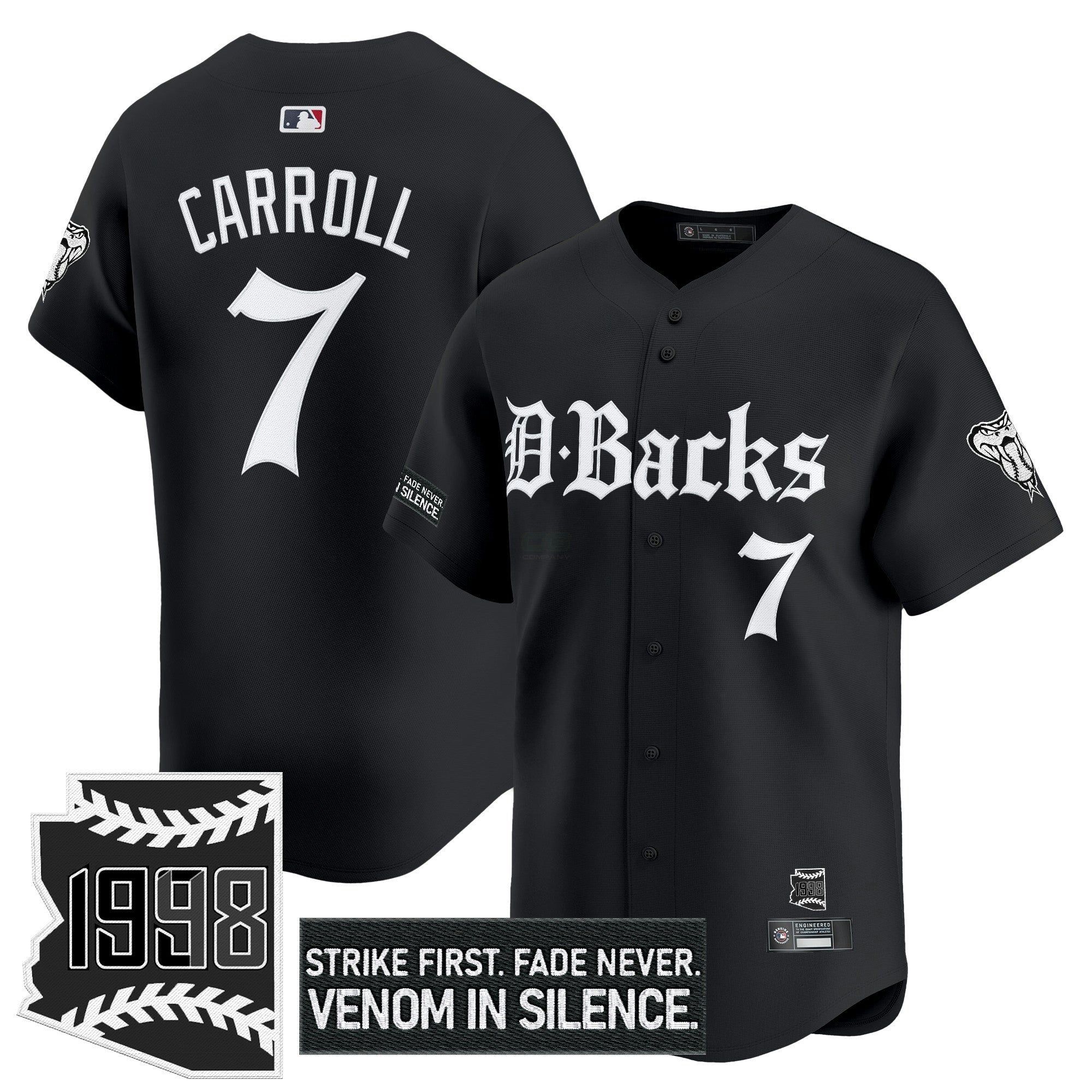 Camisa MLB Men’s Arizona ‘Gothic Desert Fang Edition’ Vapor Premier Limited Jersey V2