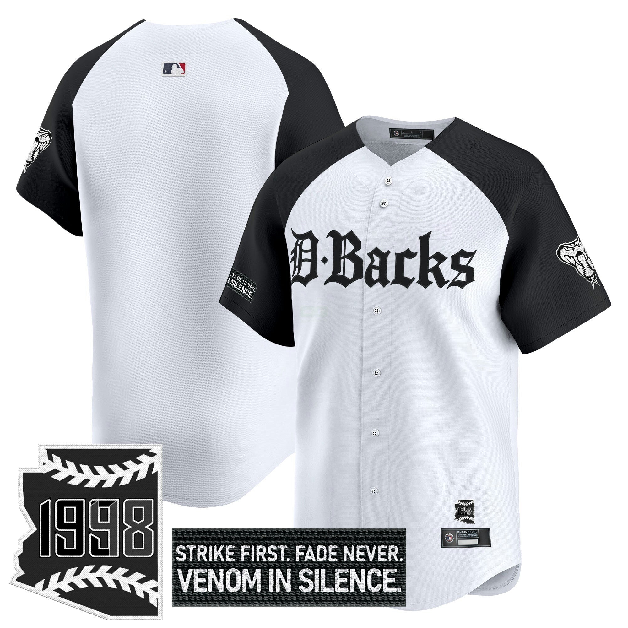 Camisa MLB Men’s Arizona ‘Gothic Desert Fang Edition’ Vapor Premier Limited Jersey V2
