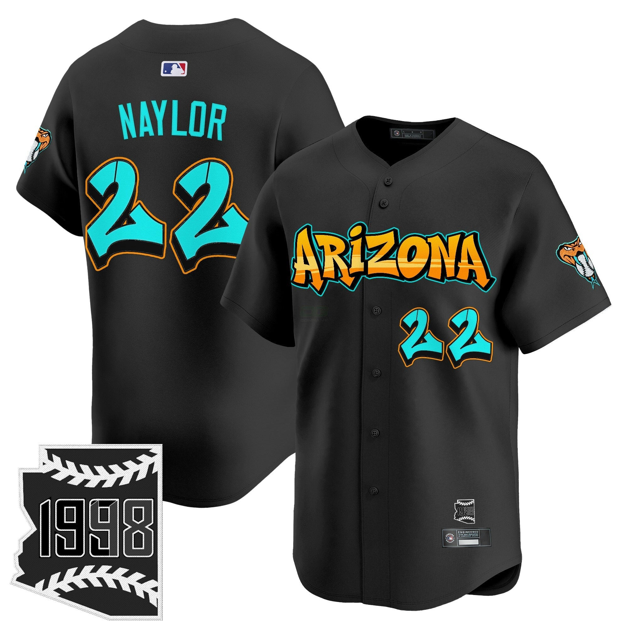 Camisa MLB Men’s Arizona ‘Graffiti Desert Ink Edition’ Vapor Premier Limited Jersey
