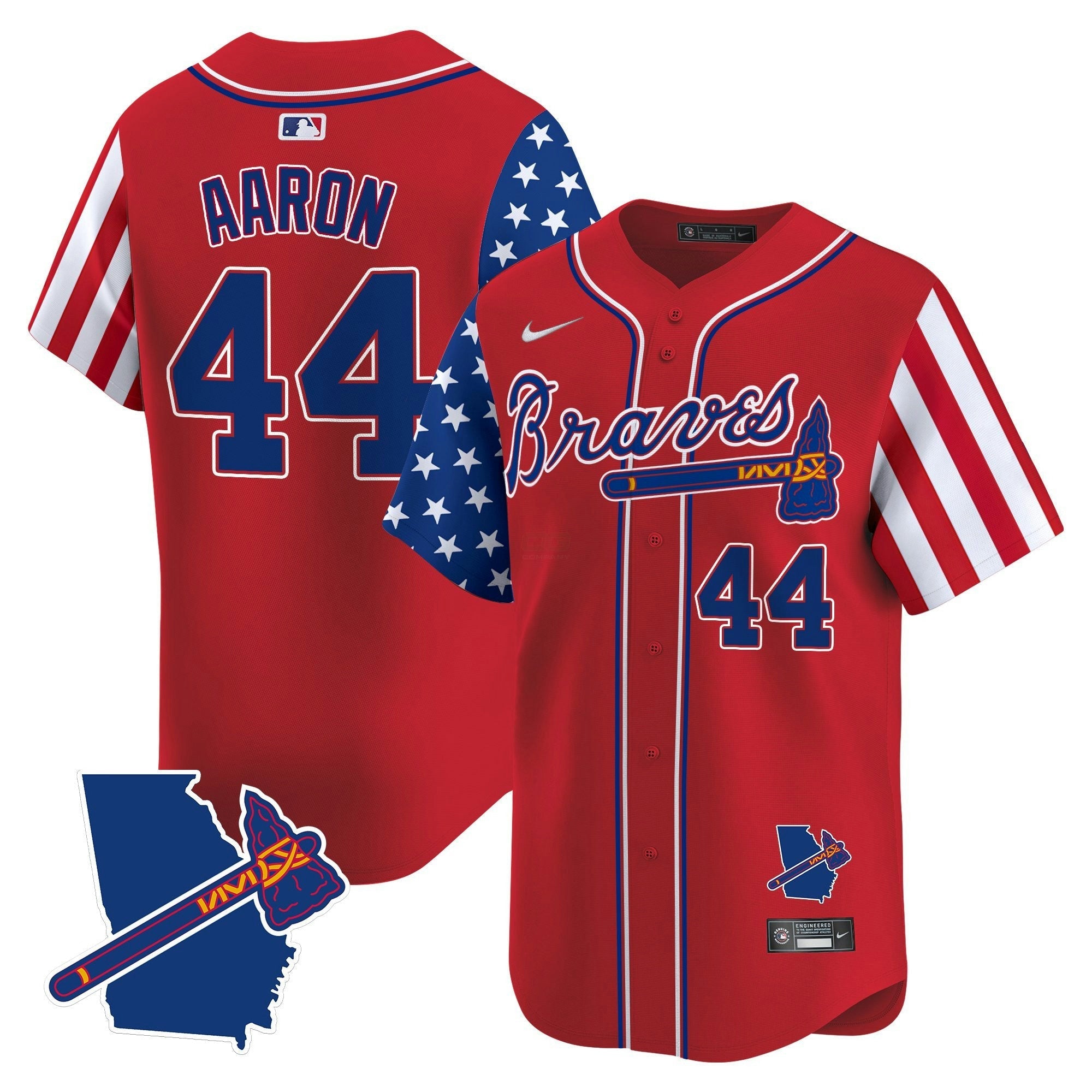 Camisa MLB Men’s Atlanta 2025 Independence Day Vapor Premier Limited Jersey