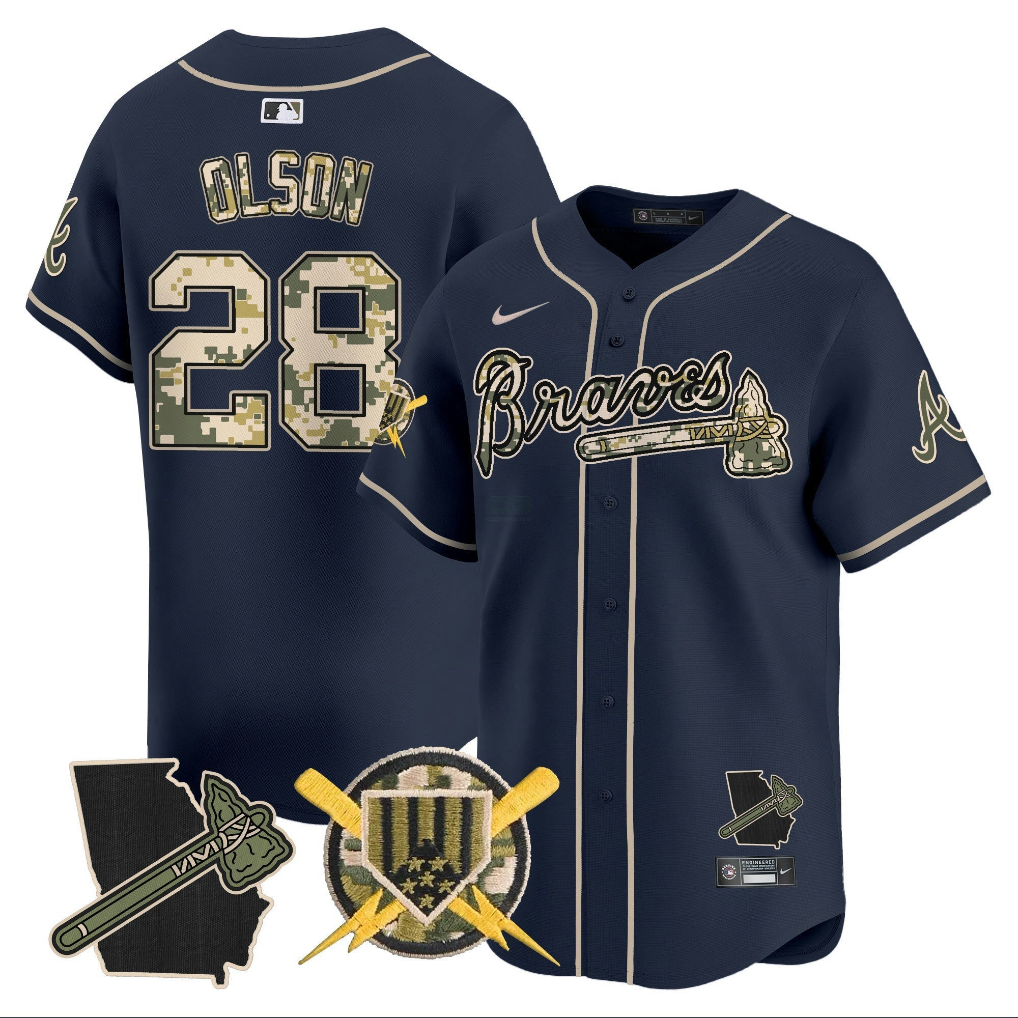 Camisa MLB Men’s Atlanta Armed Forces Day Vapor Premier Limited Jersey