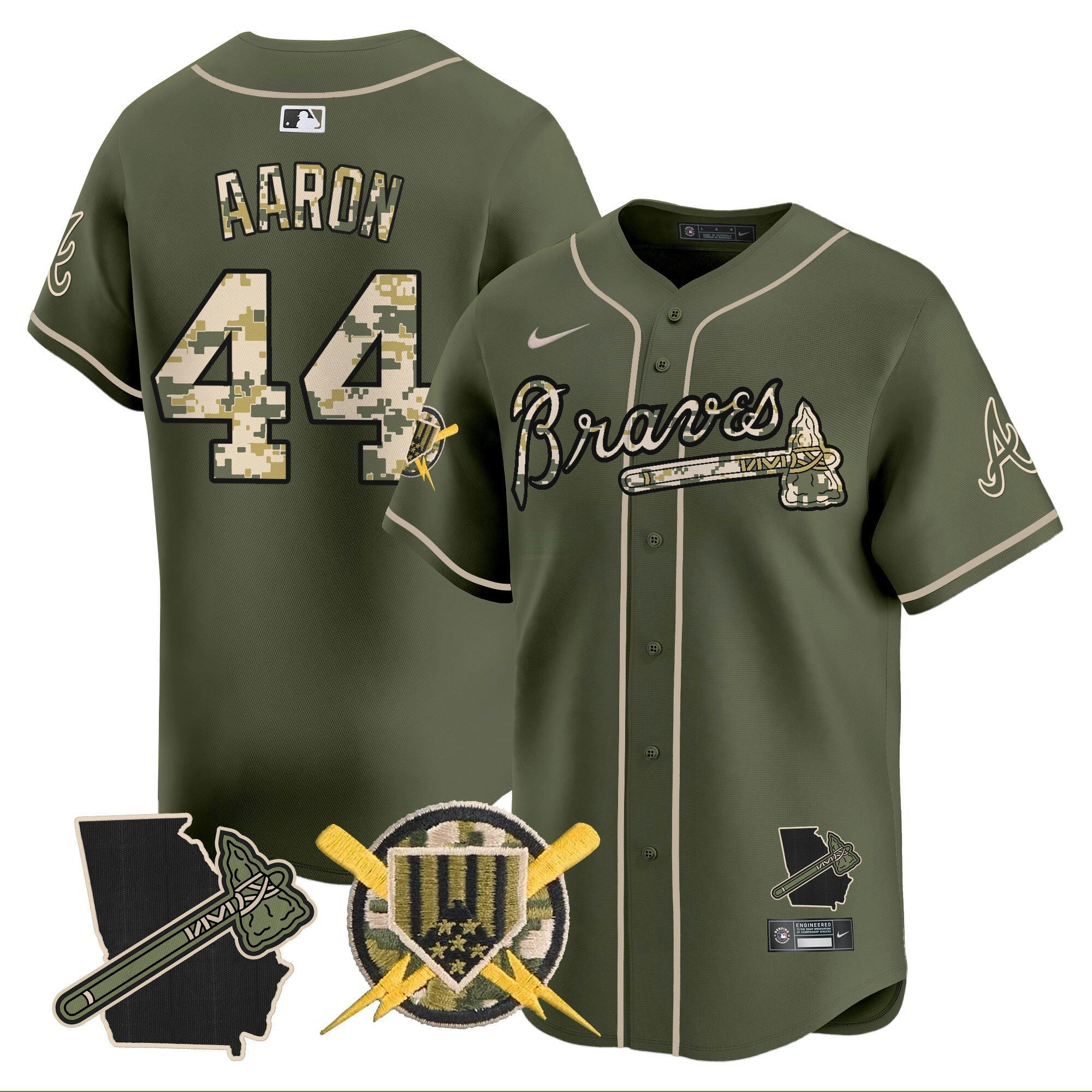 Camisa MLB Men’s Atlanta Armed Forces Day Vapor Premier Limited Jersey